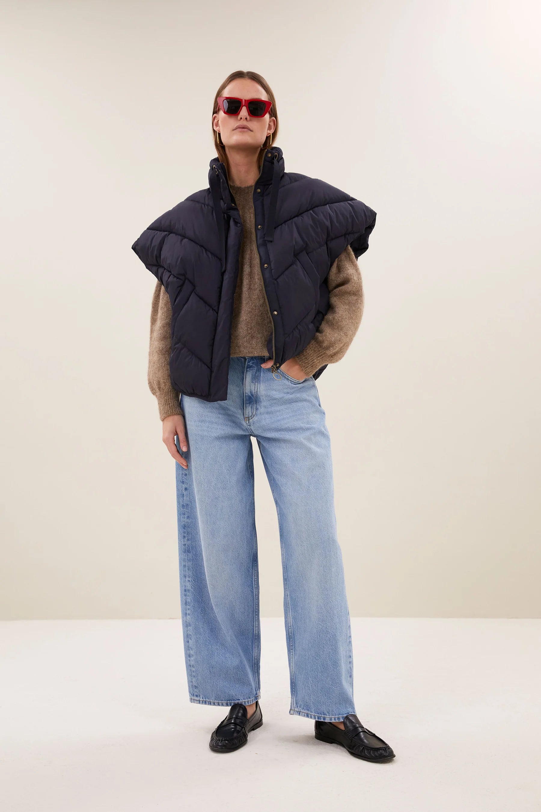 Sleeveless Jacket "Franky" midnight