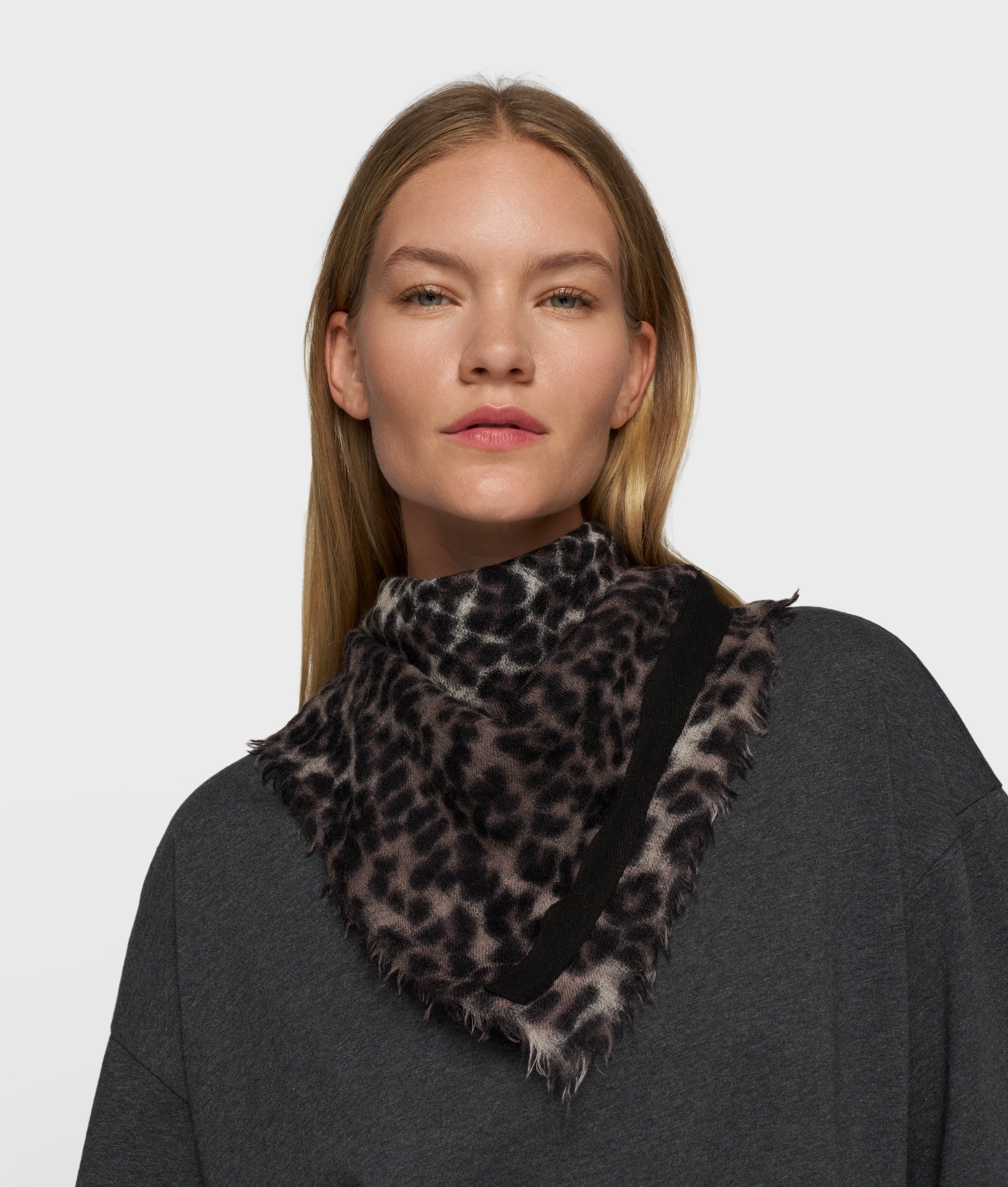 Wool Bandana Leopard