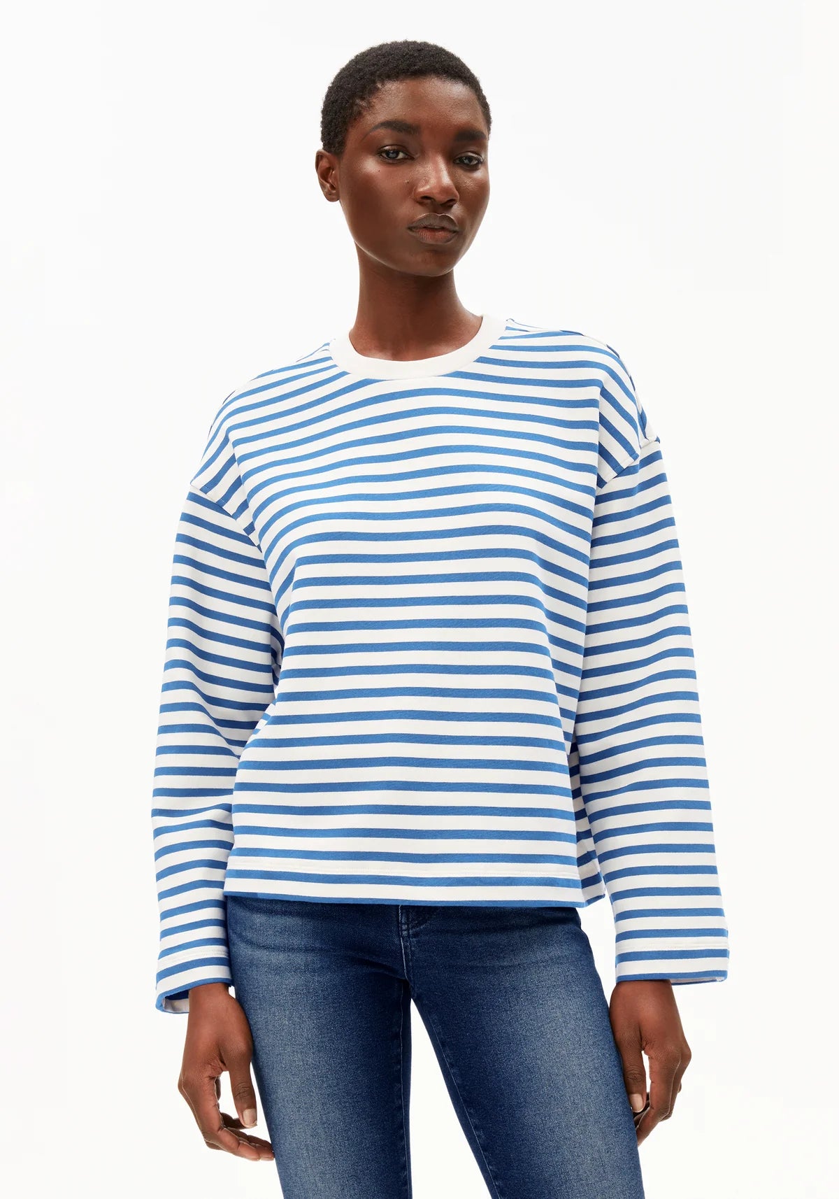 Sweater "Frankaa Maarlen Stripe" undyed-dark morning