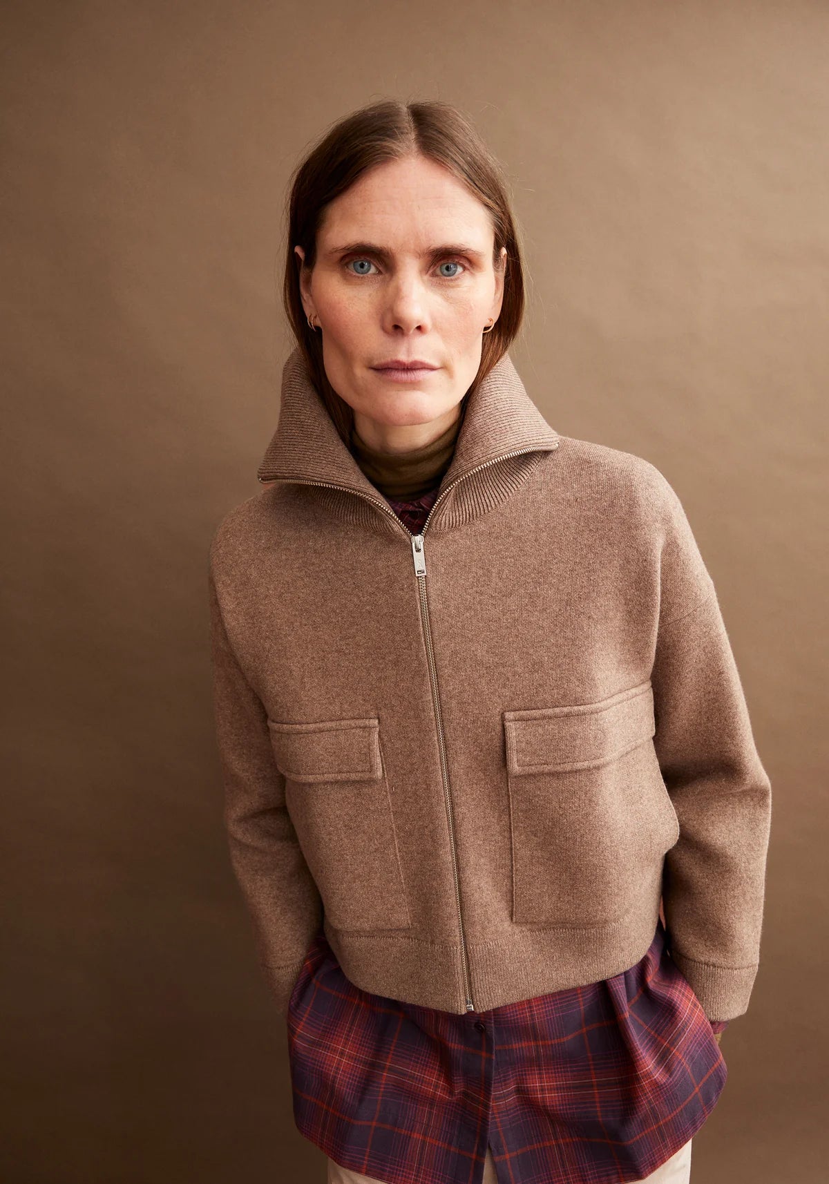 Jacke "Joaniaas" cinnamon dust melange