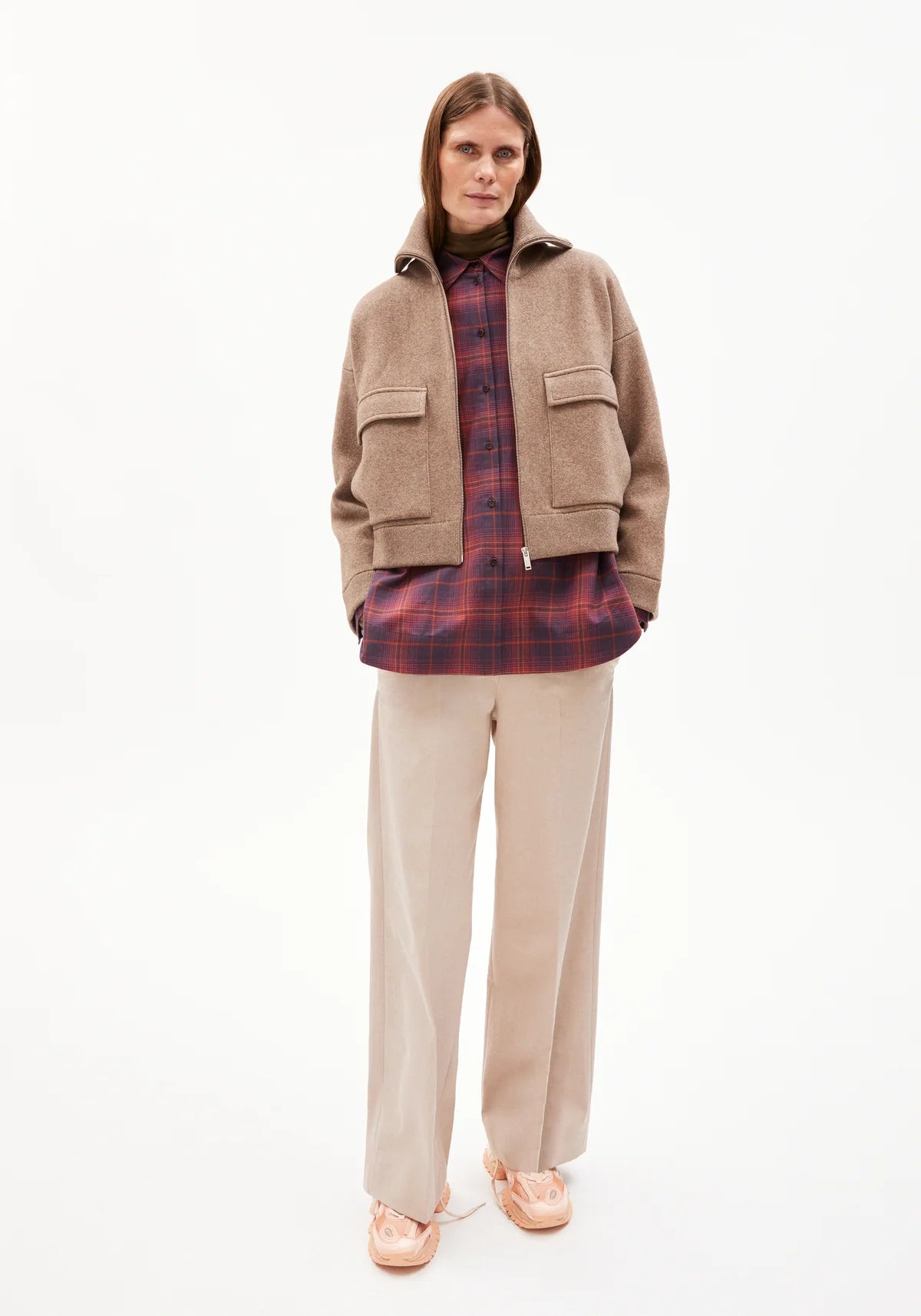 Jacke "Joaniaas" cinnamon dust melange