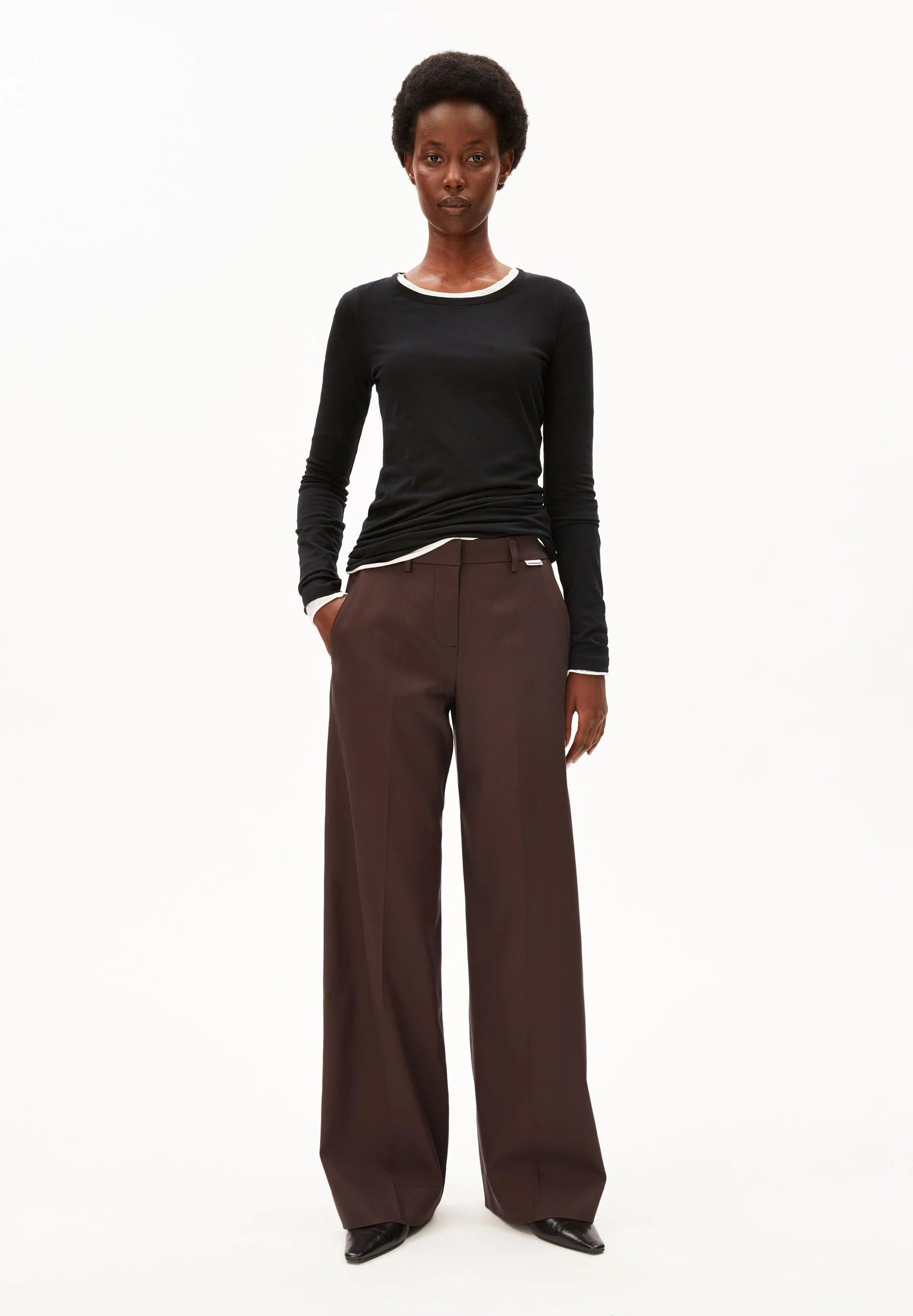 Pant "Leandraa" claystone
