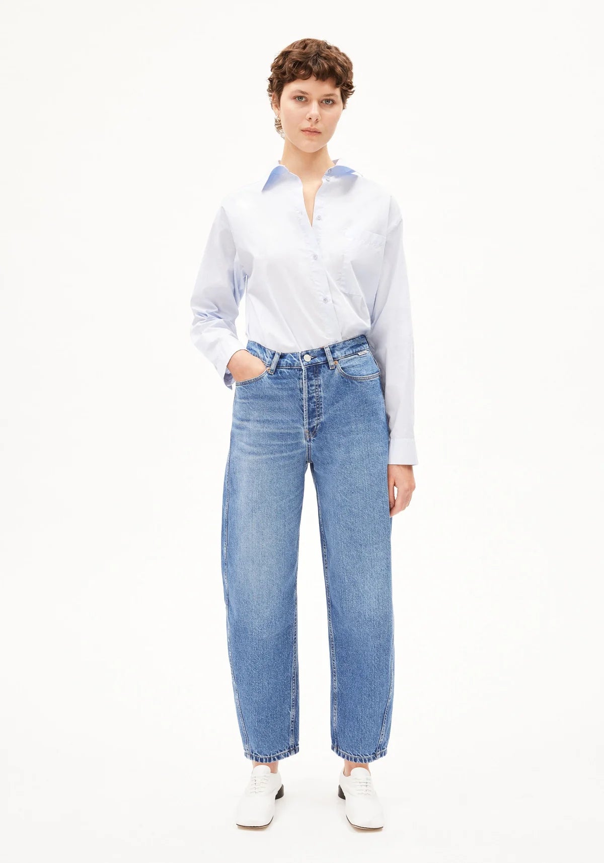 High Waist Barrel Jeans "Baarly"