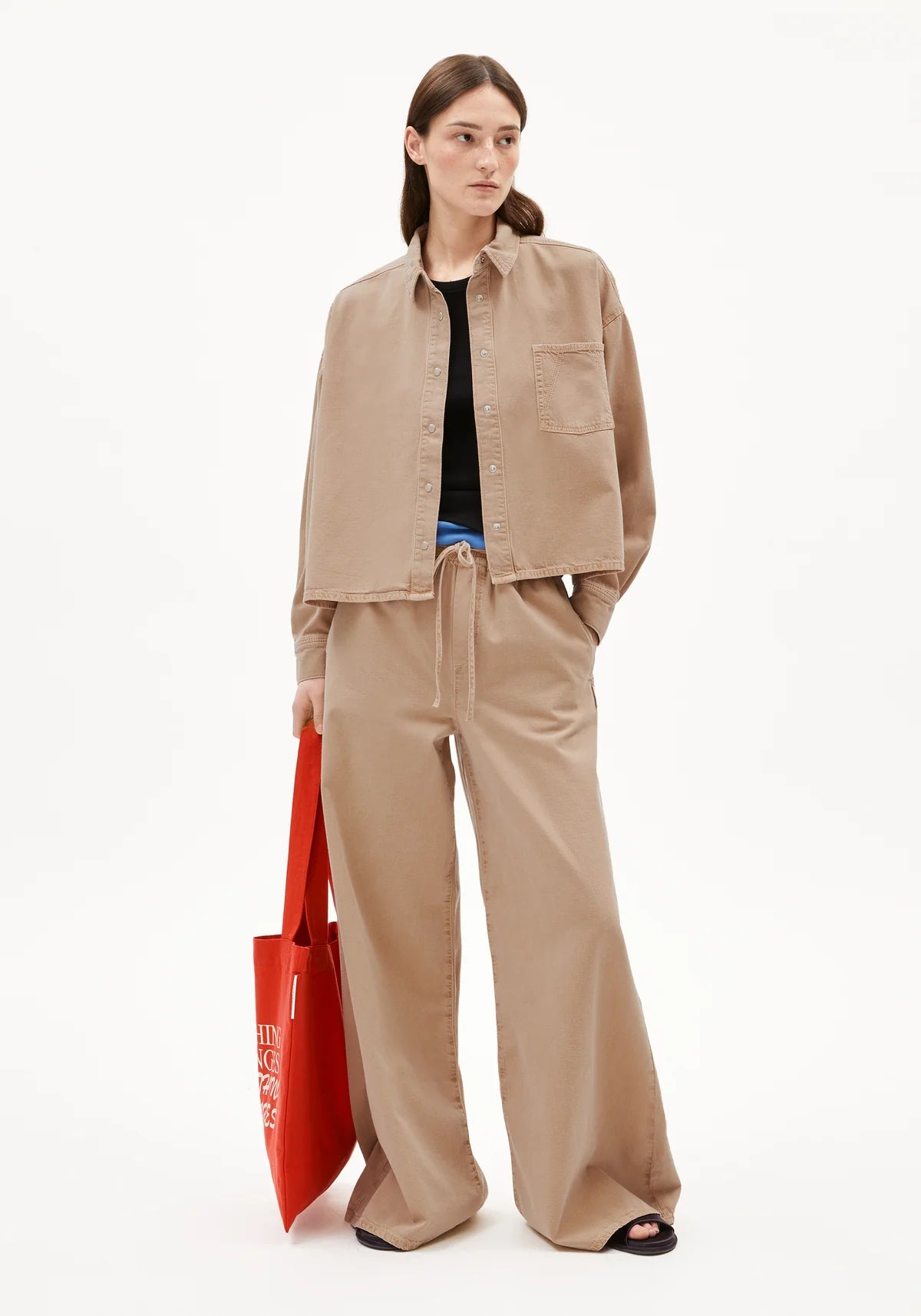 Jeansbluse "Nalaani" true camel
