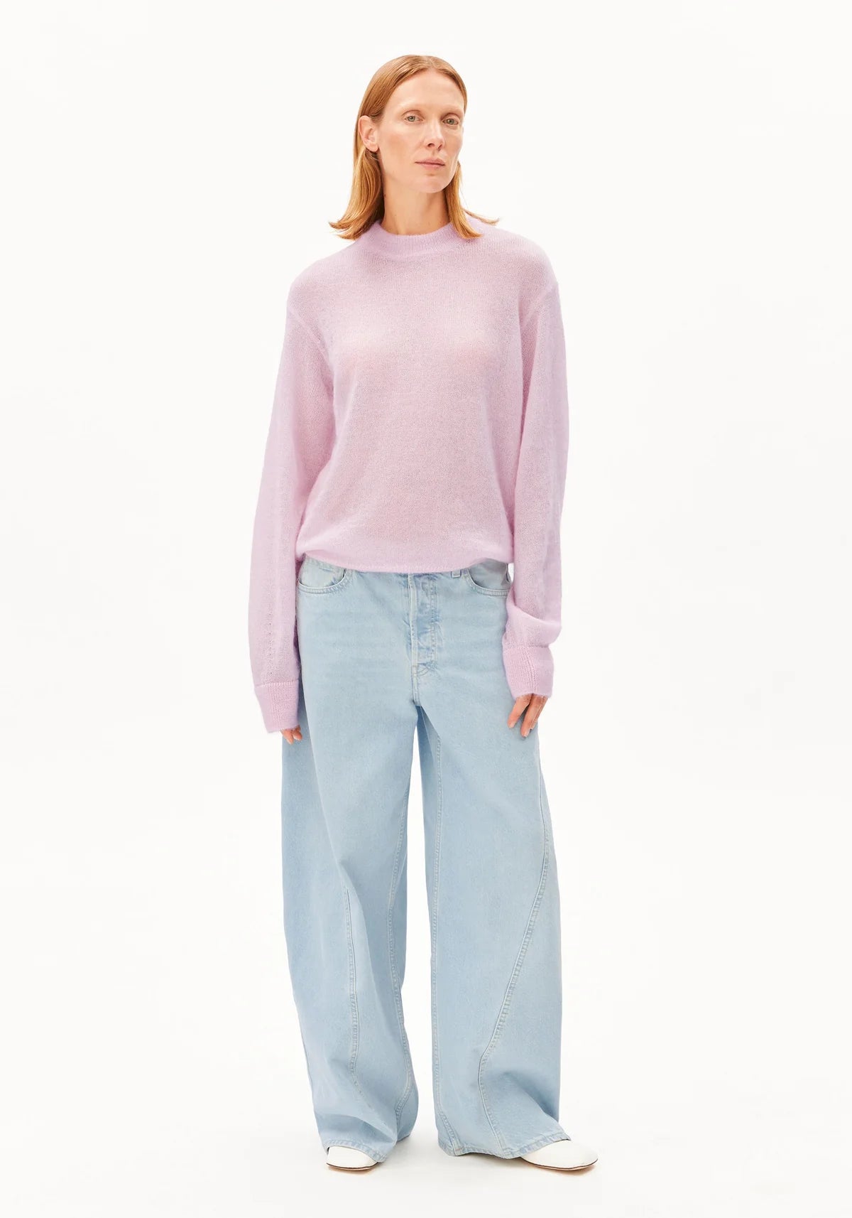 Mohair Blend Knit Sweater