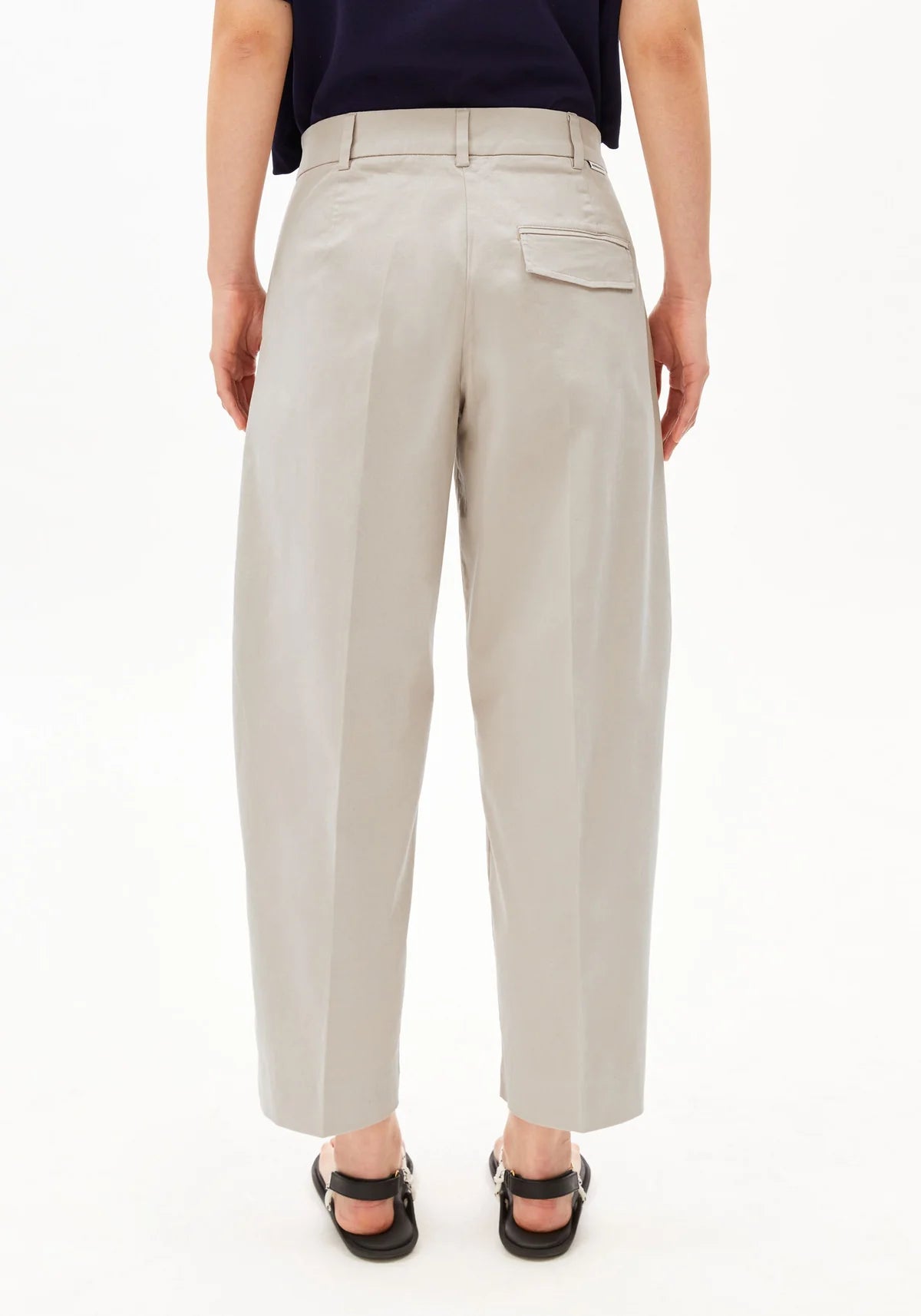 Barrel Leg Twill Pant Sandstone - Dein Lieblingsladen Concept