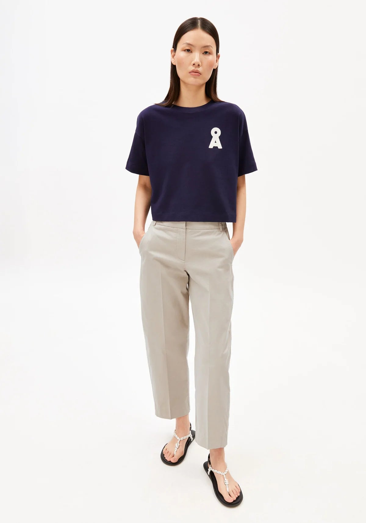 Barrel Leg Twill Pant Sandstone