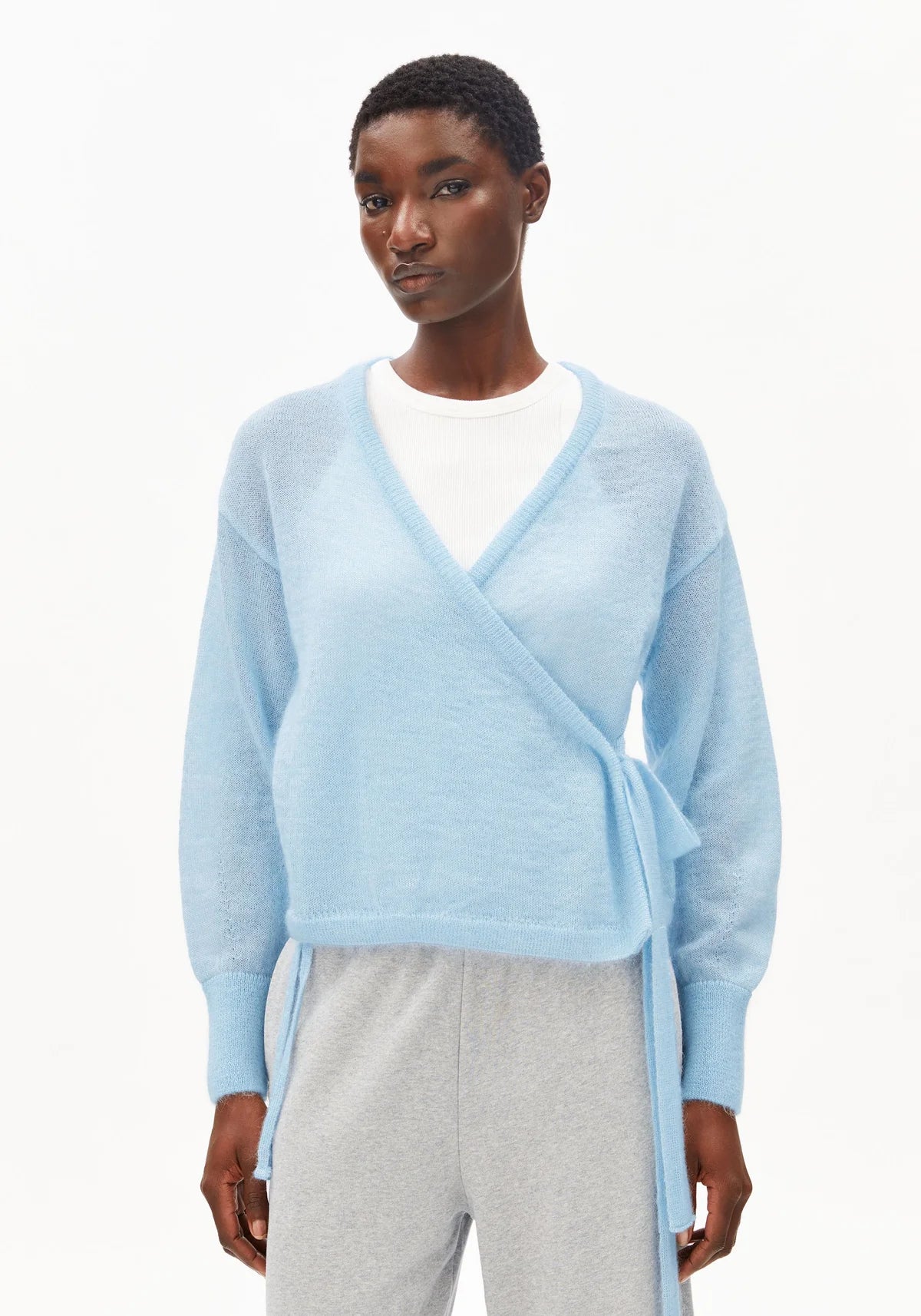 Wrap Cardigan "Mohair Blend"