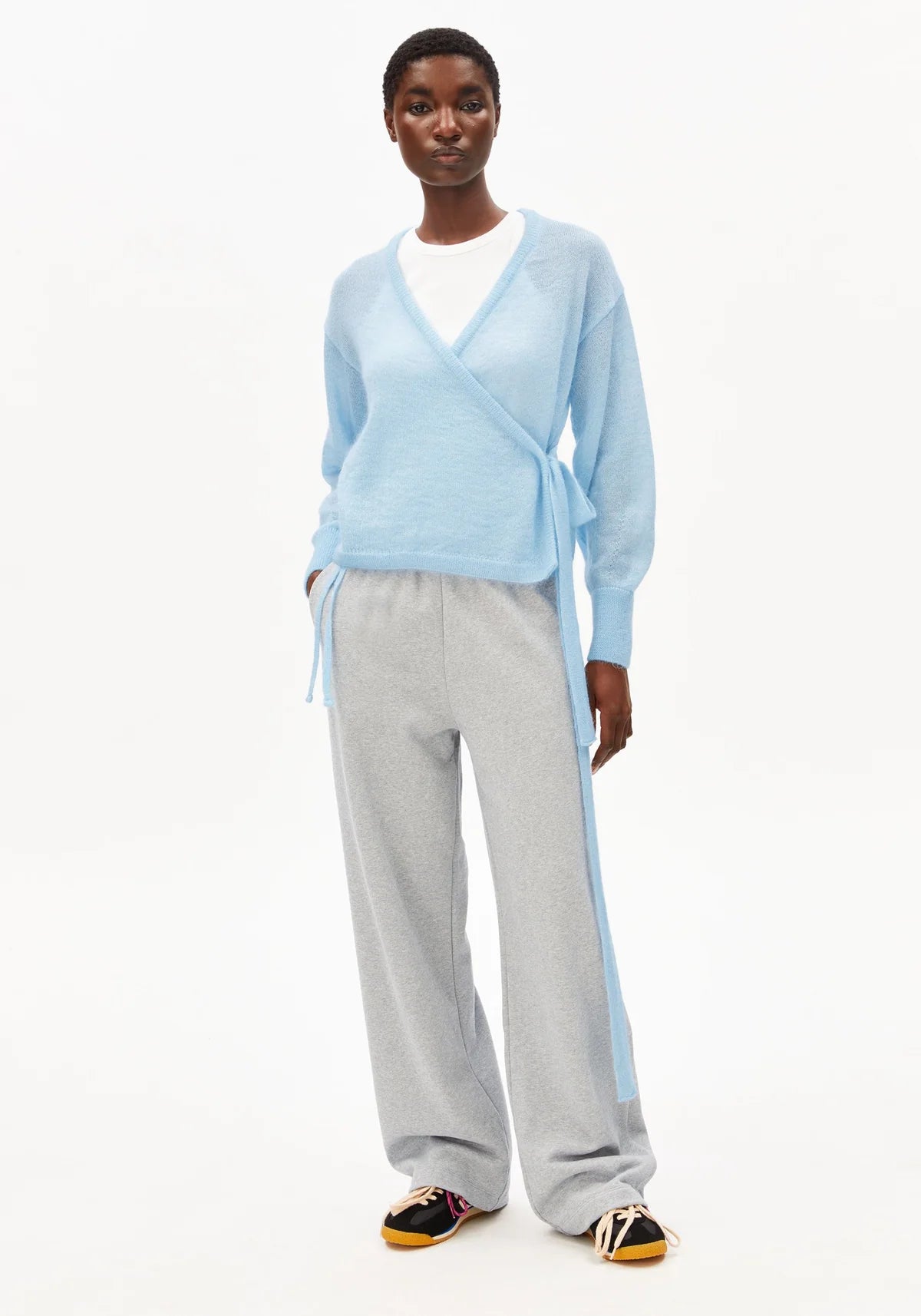 Wrap Cardigan "Mohair Blend"