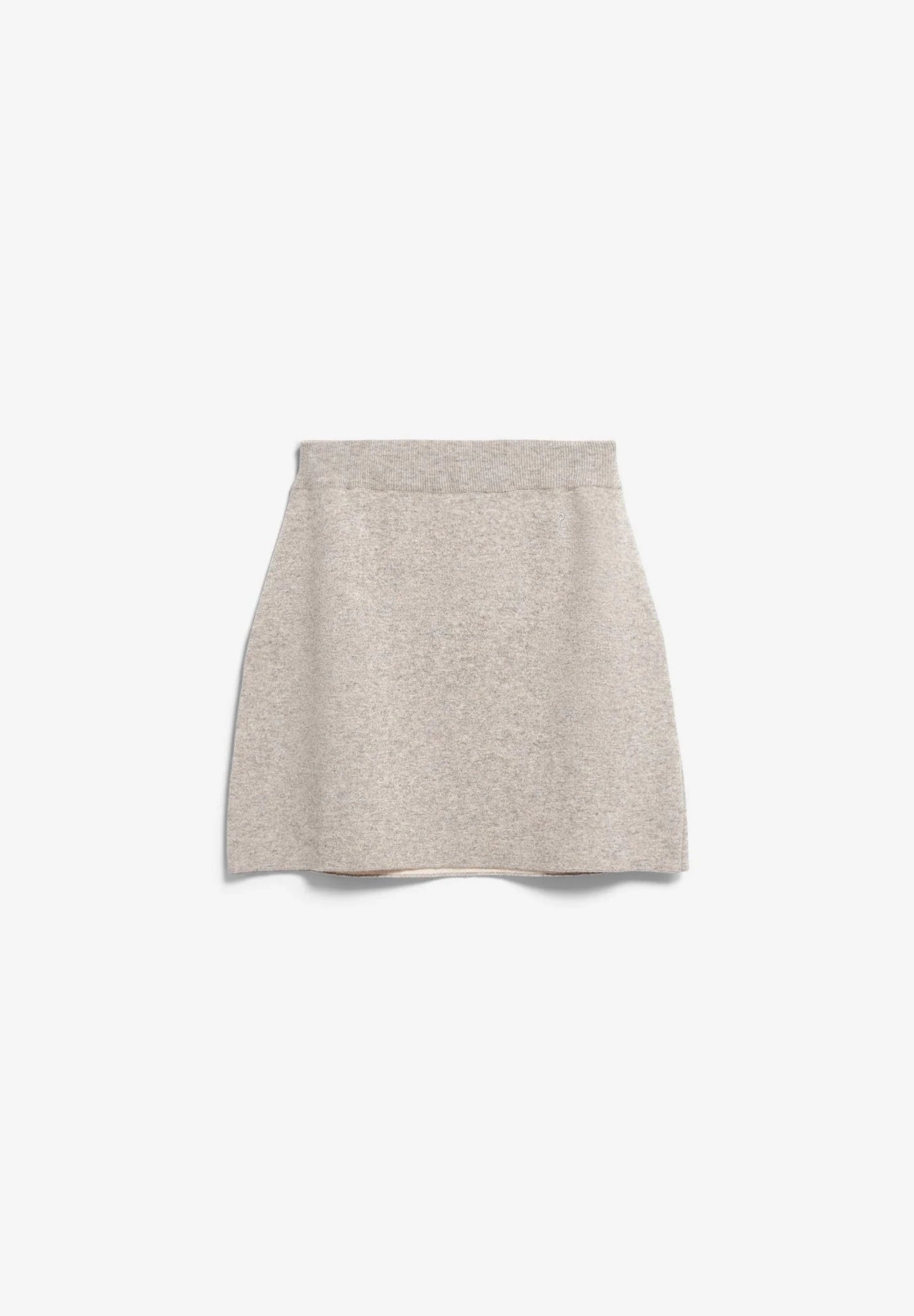 Cotton Wool Mini Knit Skirt - dark honey melange - Dein Lieblingsladen Concept