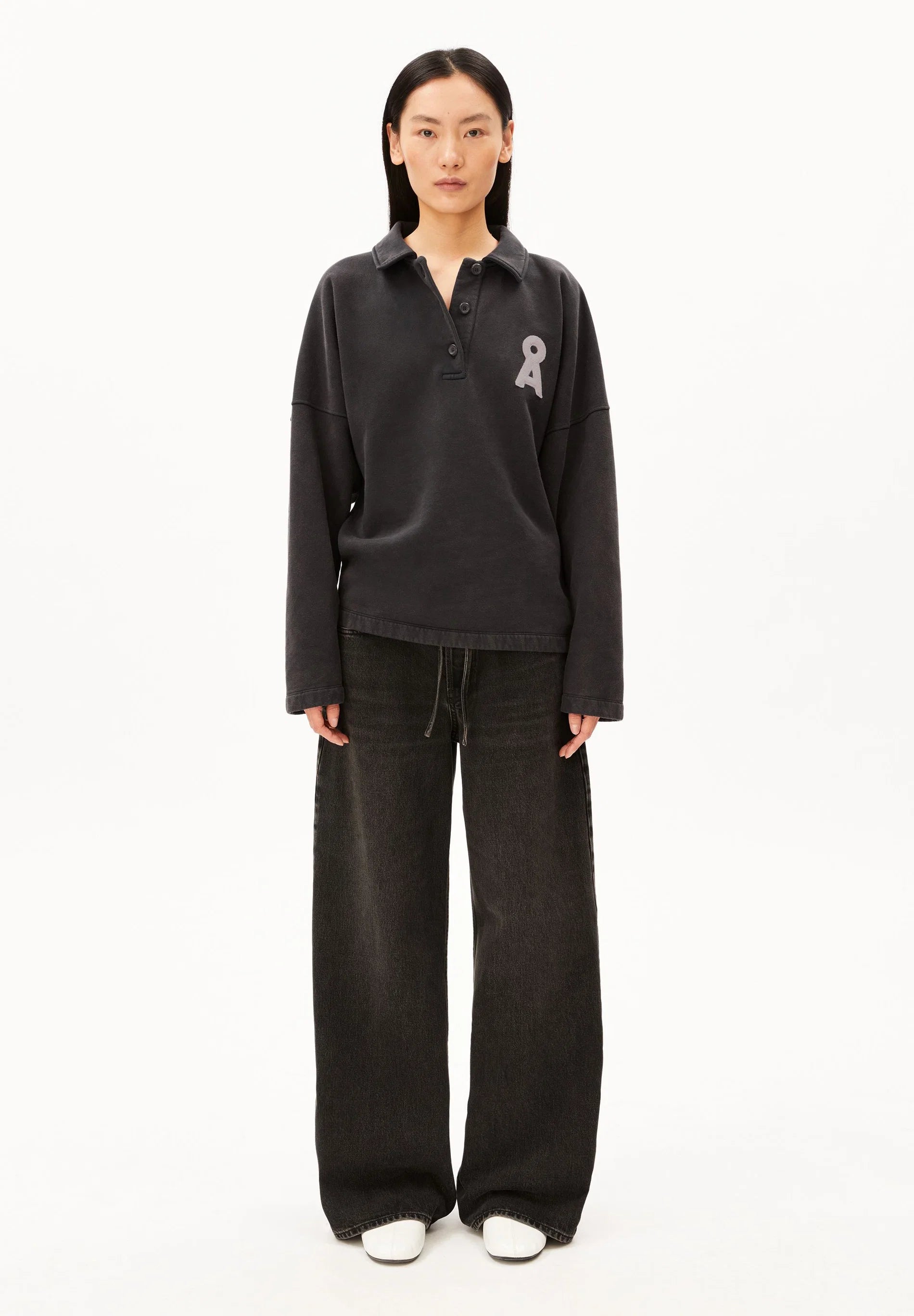 Polo Sweat dark steel