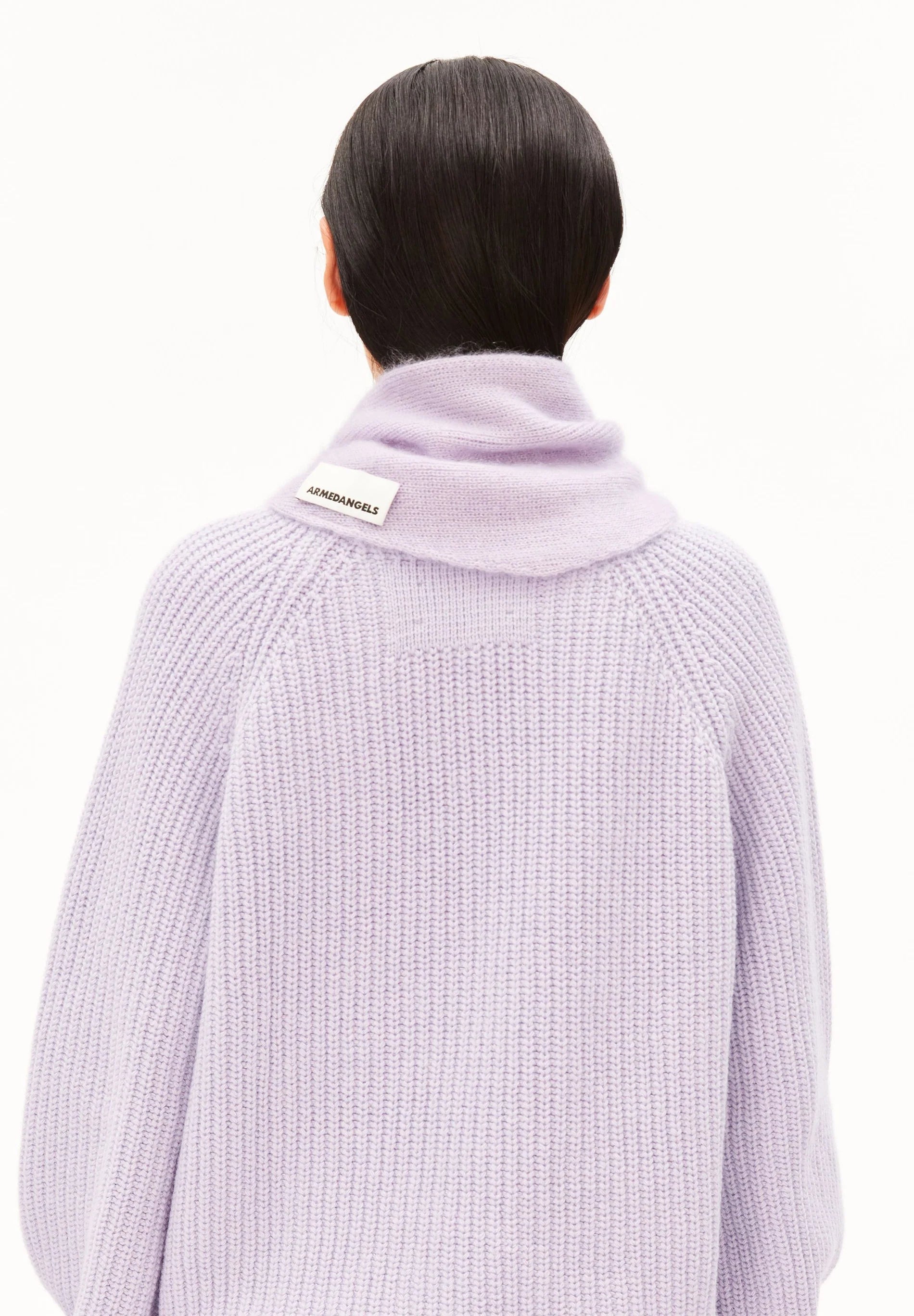 Small Mohair Scarf - moonlit lilac