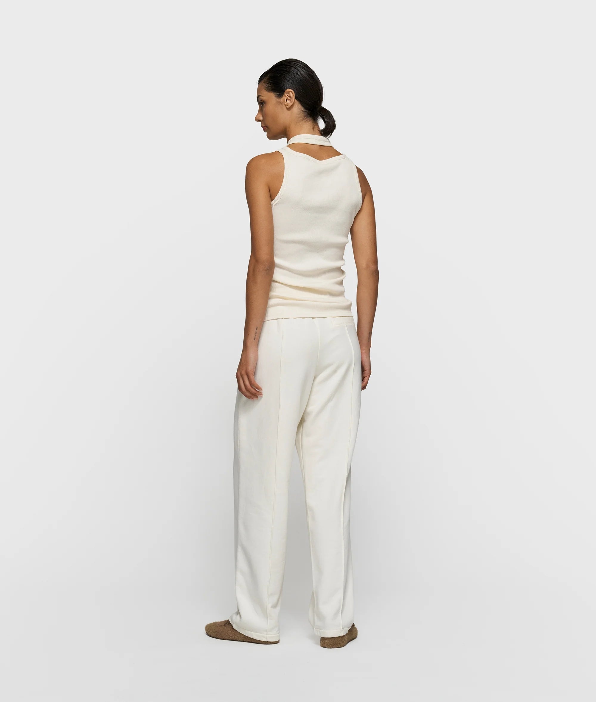 A-Symmetic Rip Top-ecru