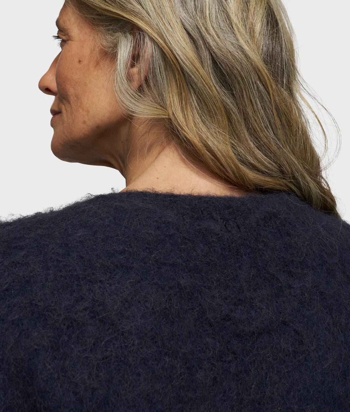 Cropped Hairy Knit Sweater