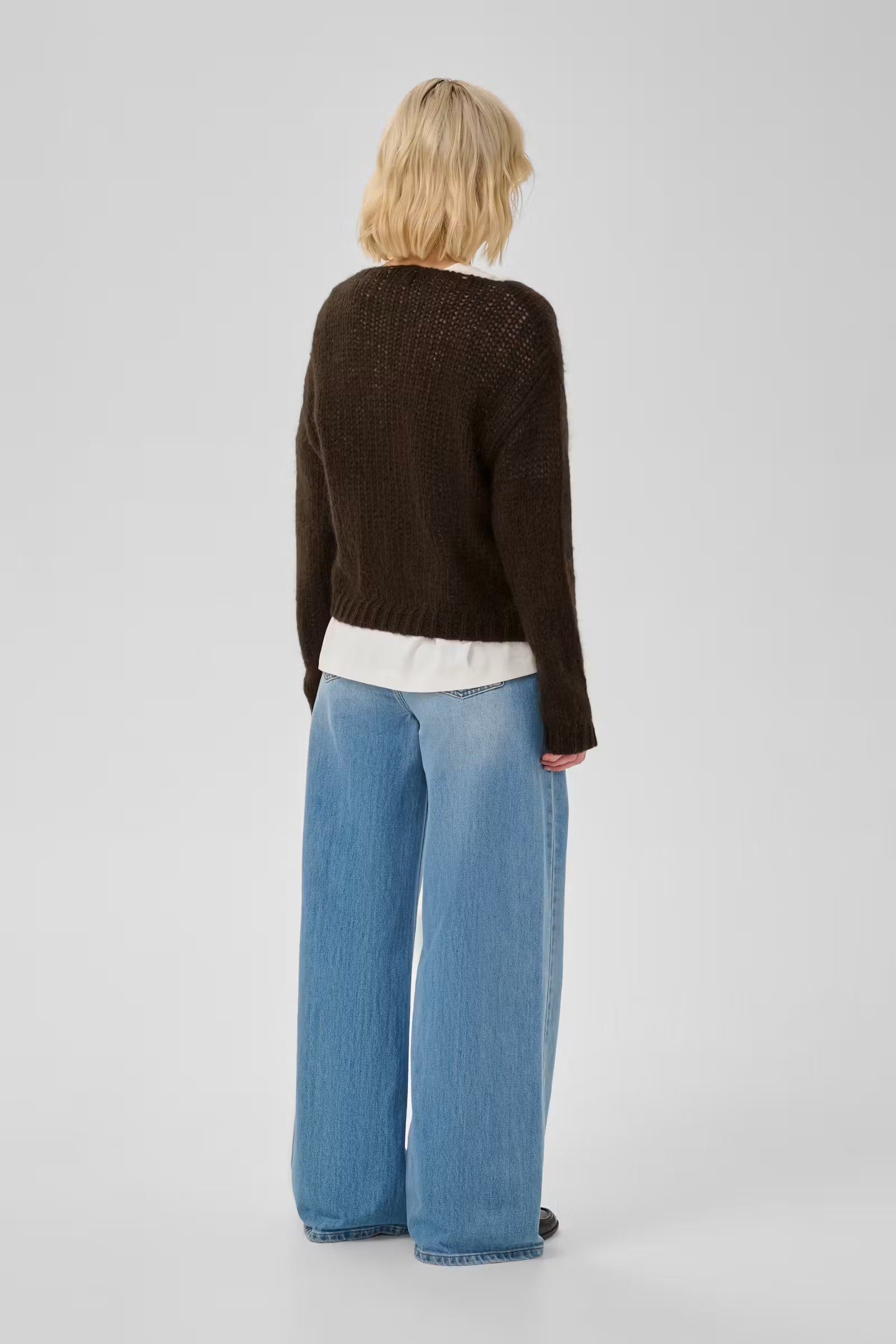 Knit Pullover "MWNima" dark brown