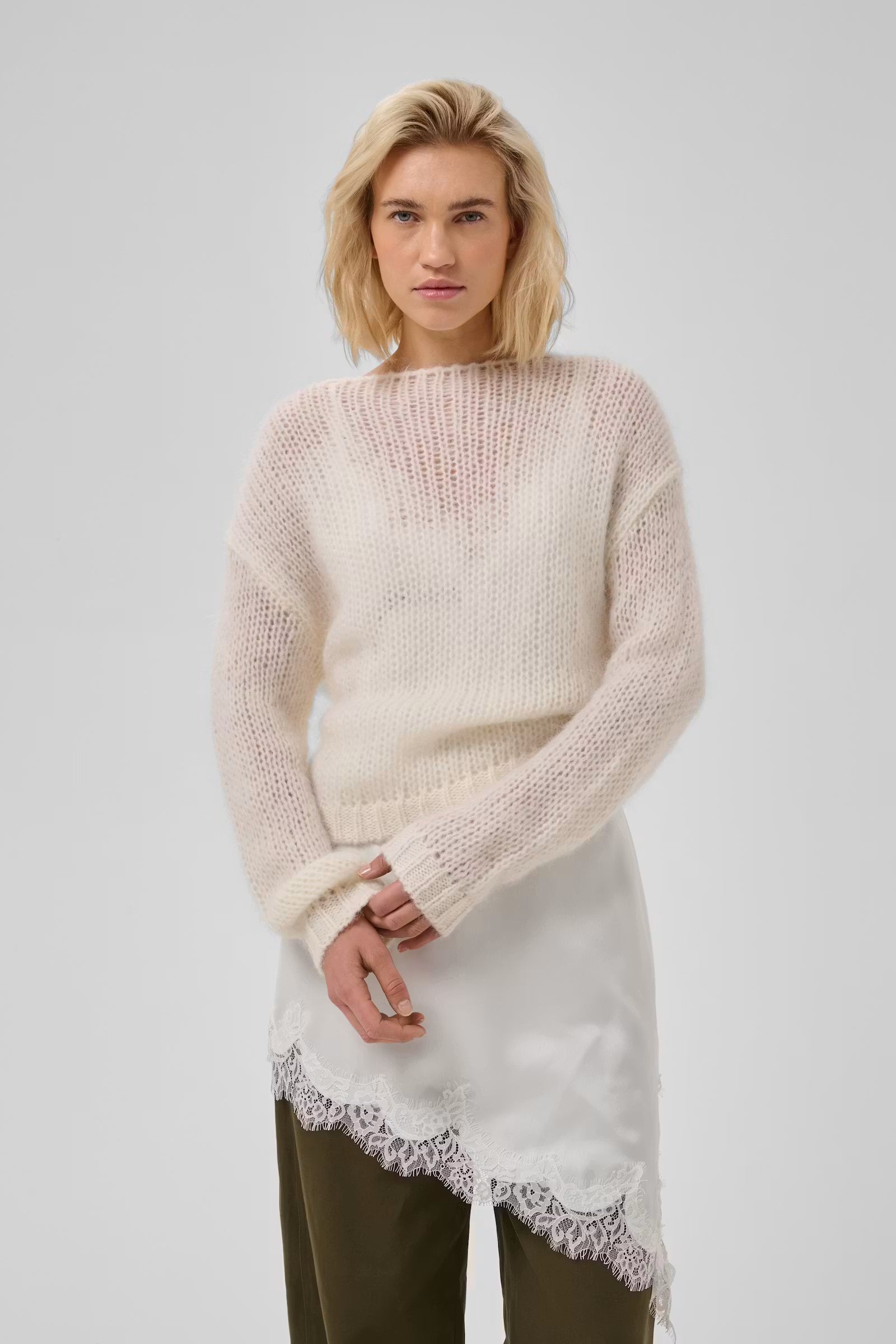 Knit Pullover "MWNima" 10705646 - snow white