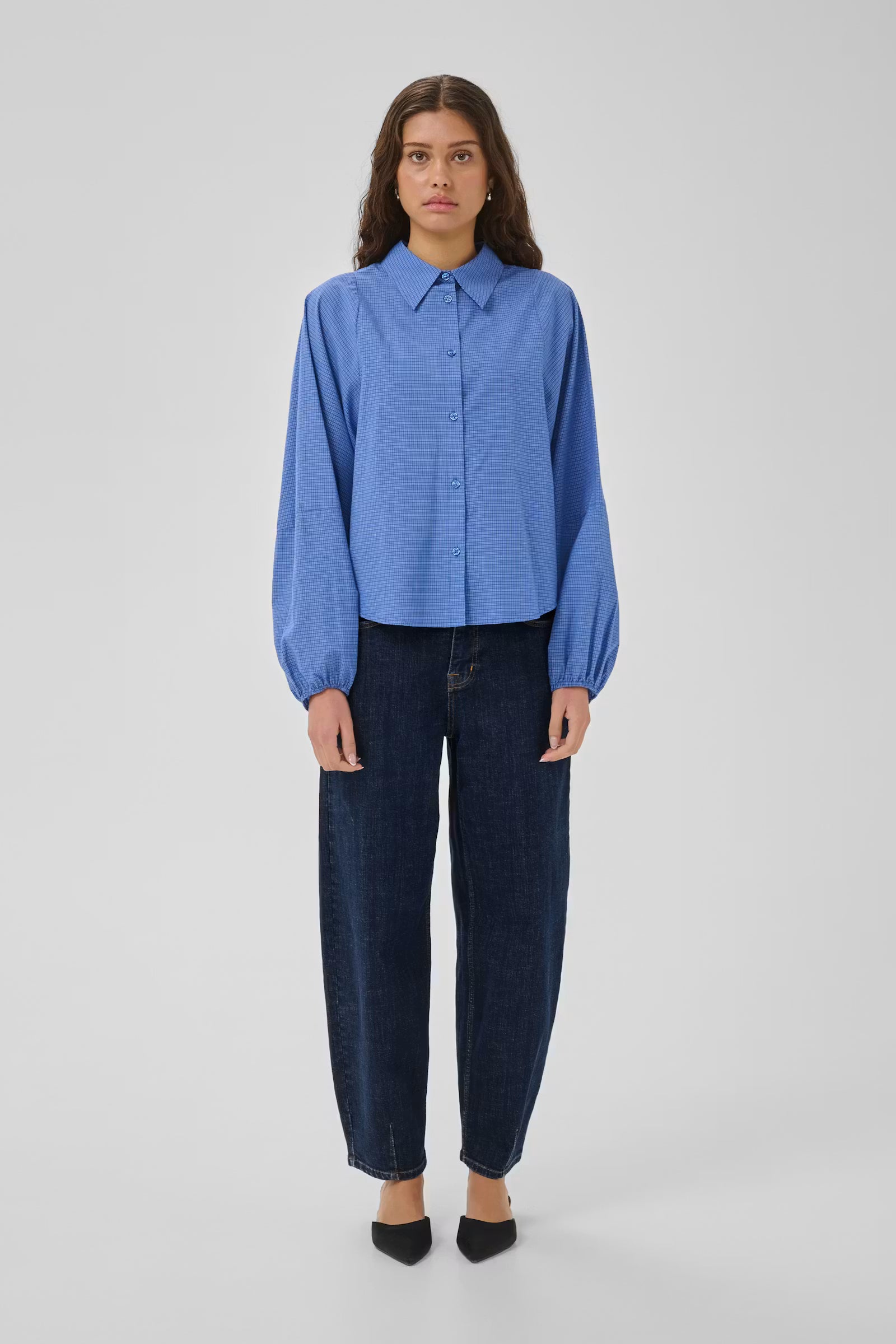 Barrel Jeans "MWLucy" dark blue un-wash