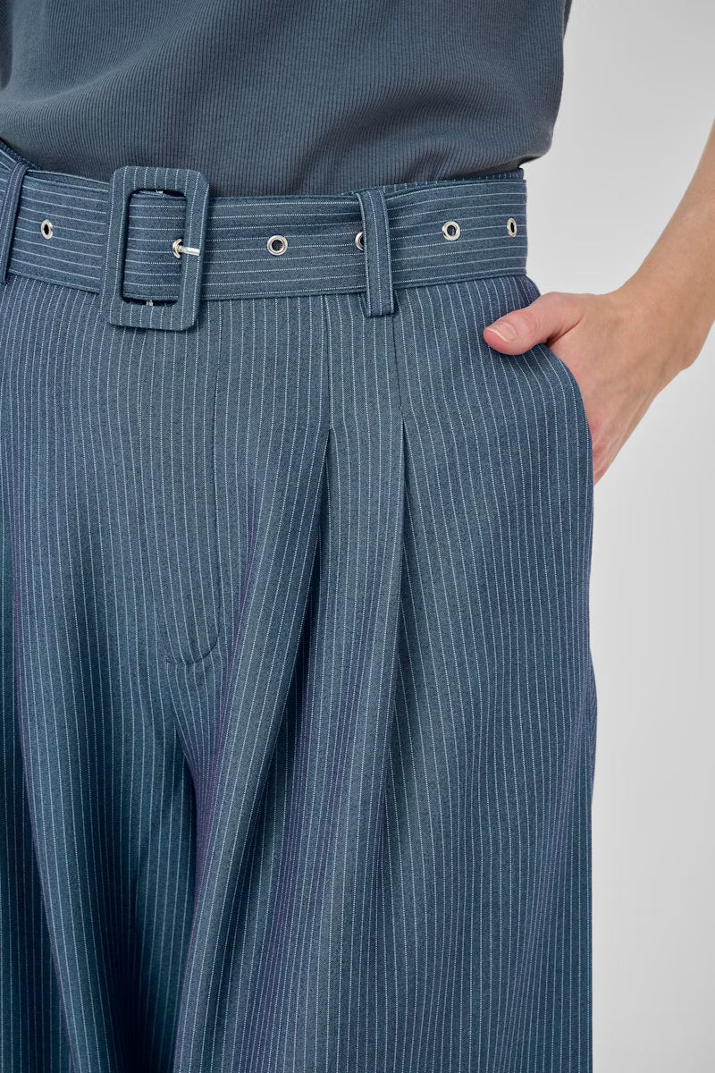 Hose "VittaMW" dark slate with stripes