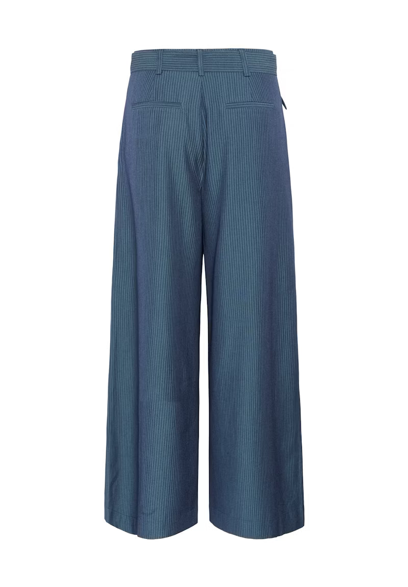 Hose "VittaMW" dark slate with stripes