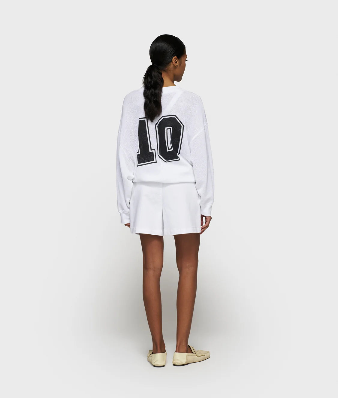 Mesh Baselball Sweter Gathering