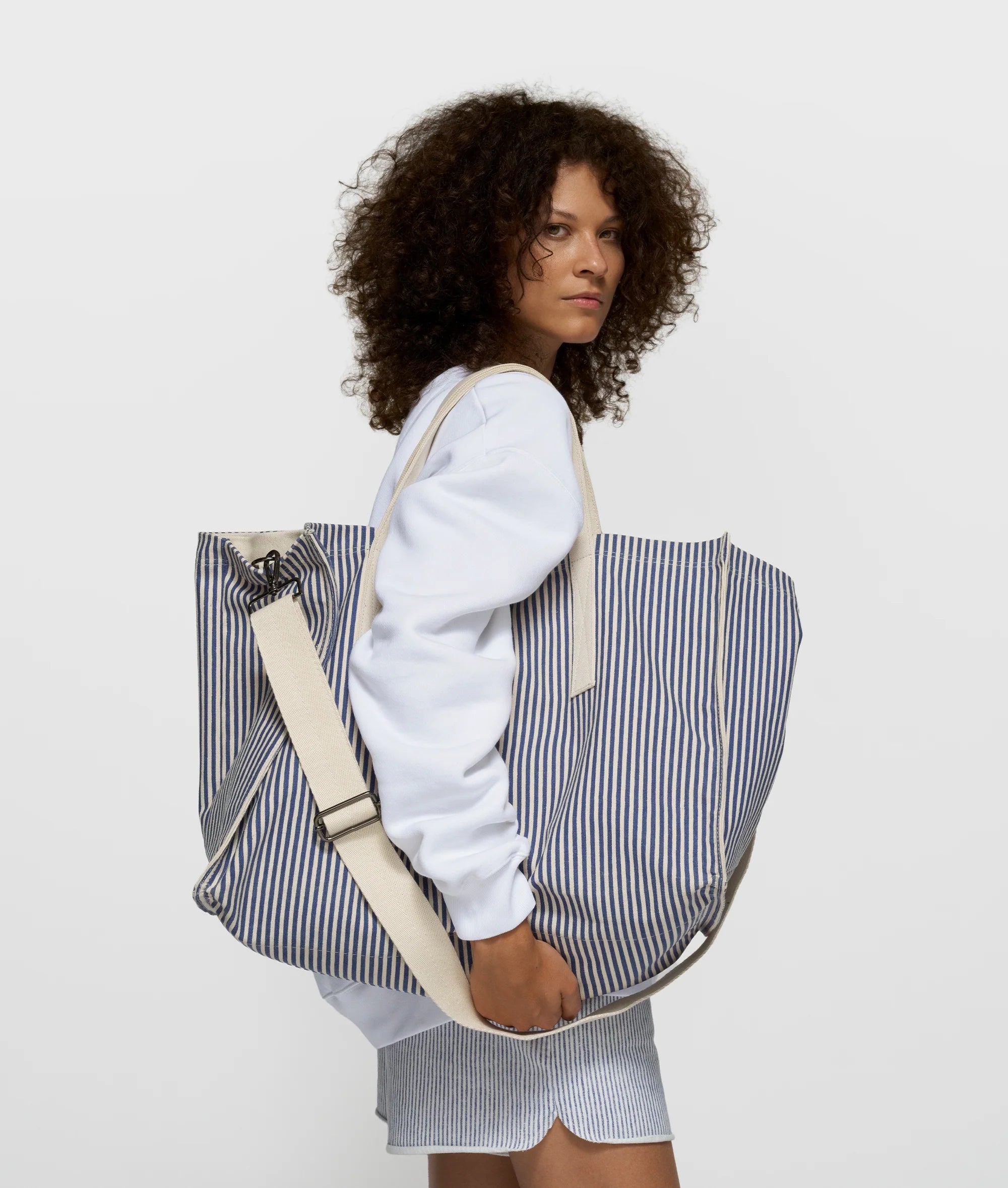 Canvas Shopper Stripes