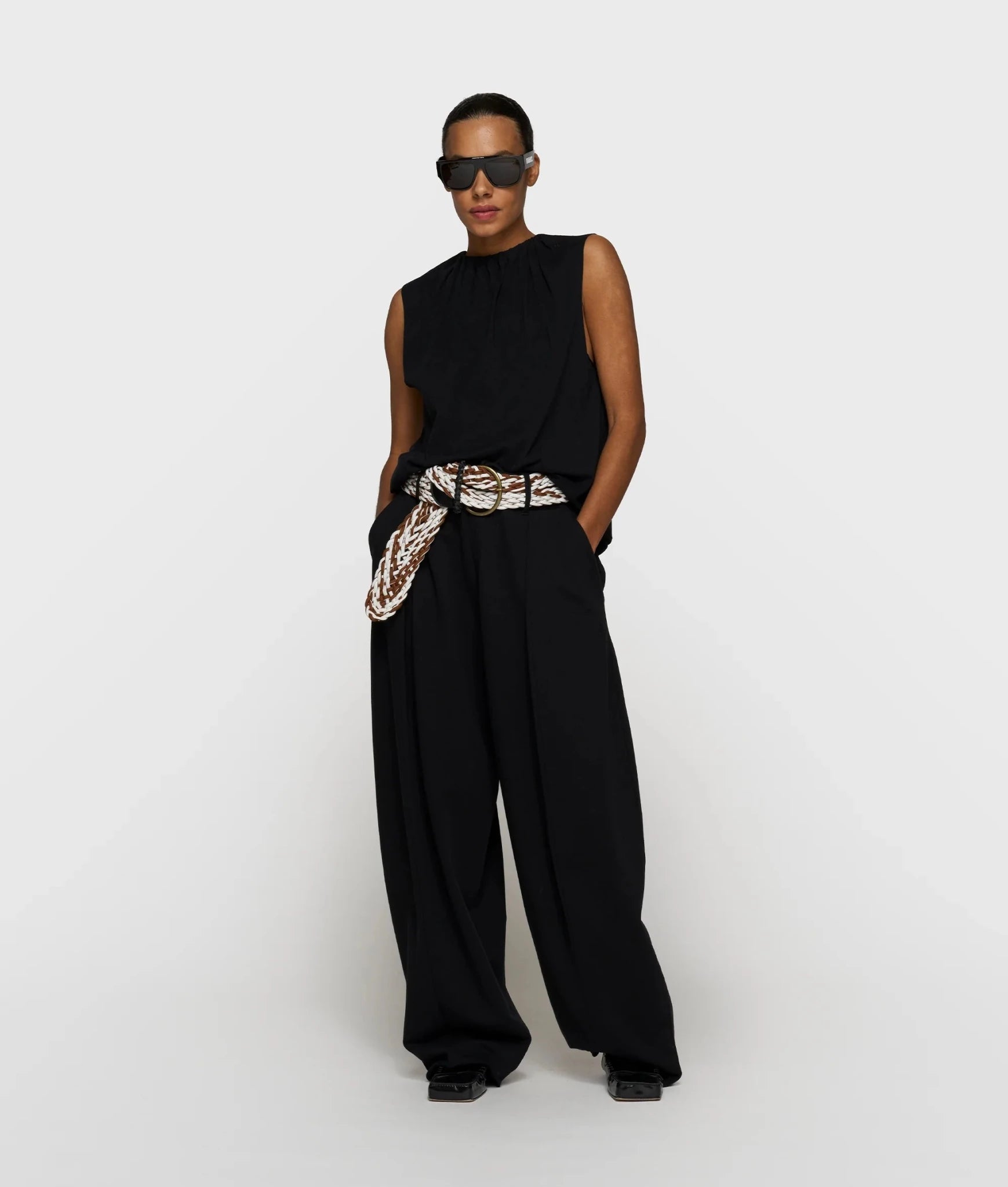 Pleated Top Jersey Black - Dein Lieblingsladen Concept