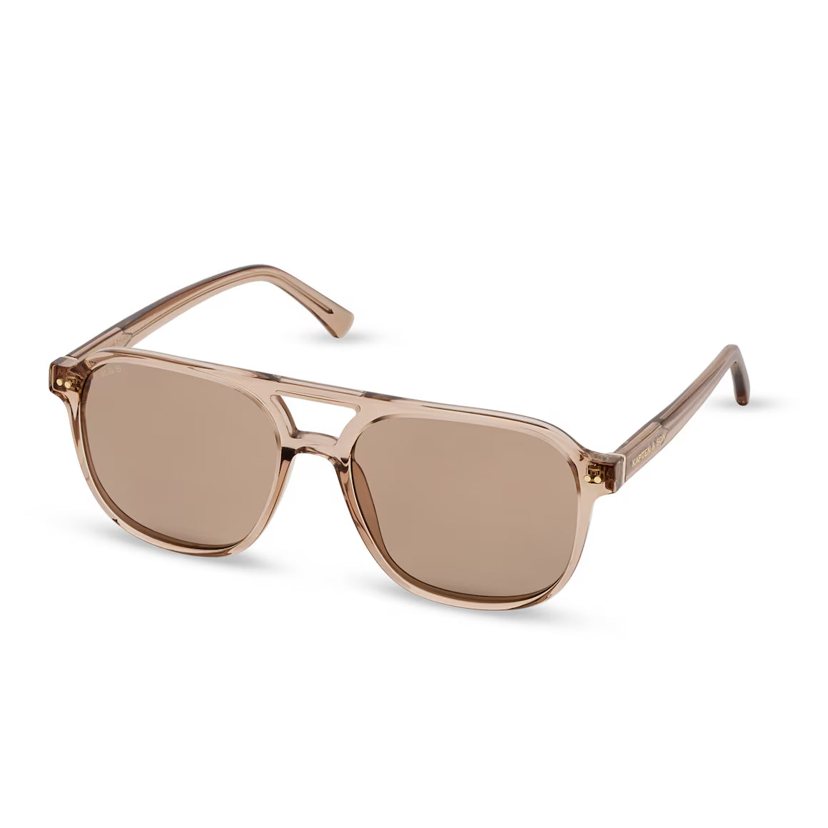 Sonnenbrille „Zurich Oversize Transparent Hazel Light Brown"