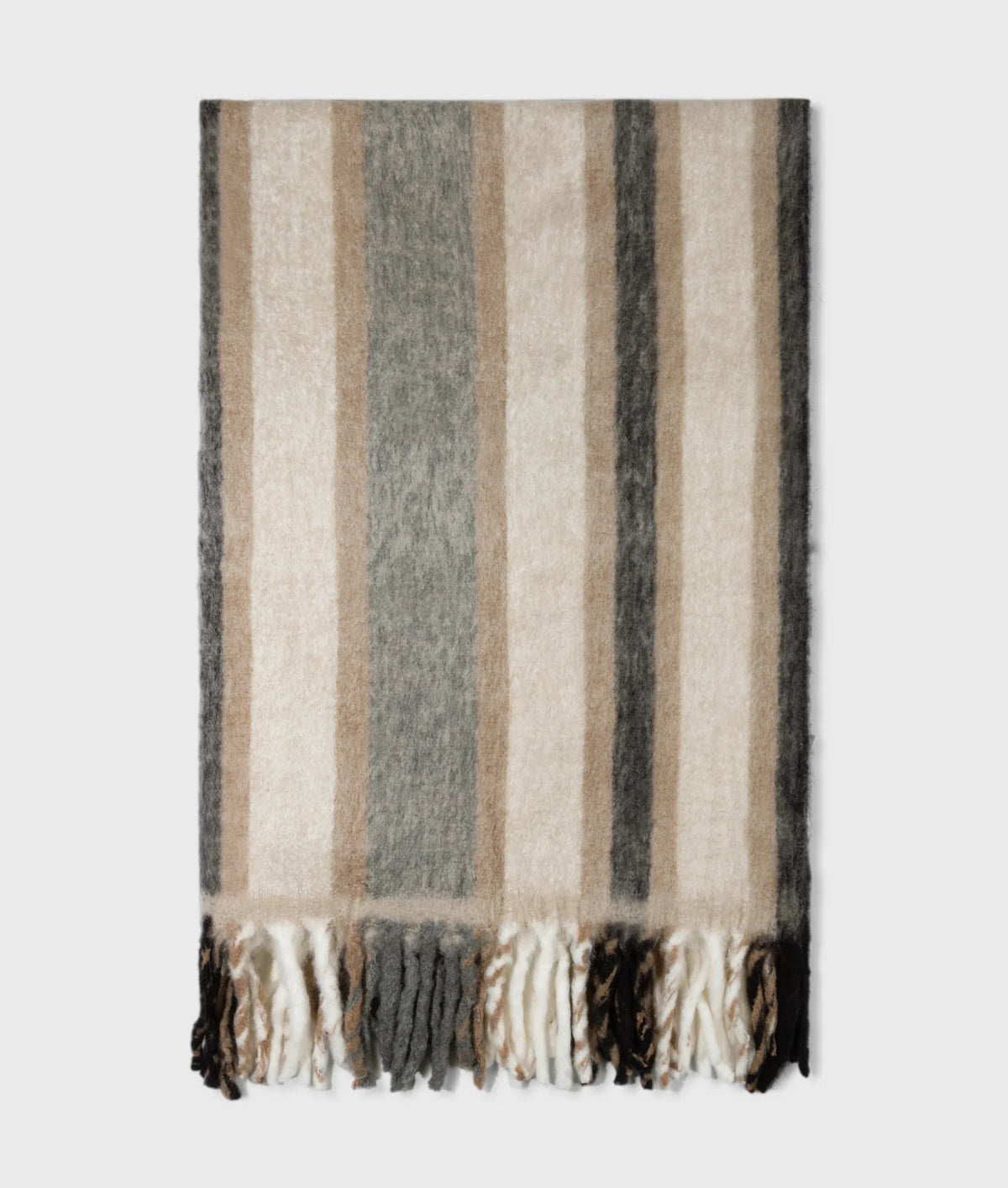 Wood Blend Plaid Brown Grey