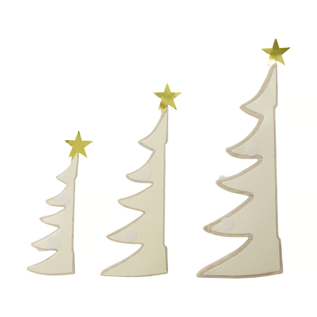 Ornaments "HDTree 3er"-ivory