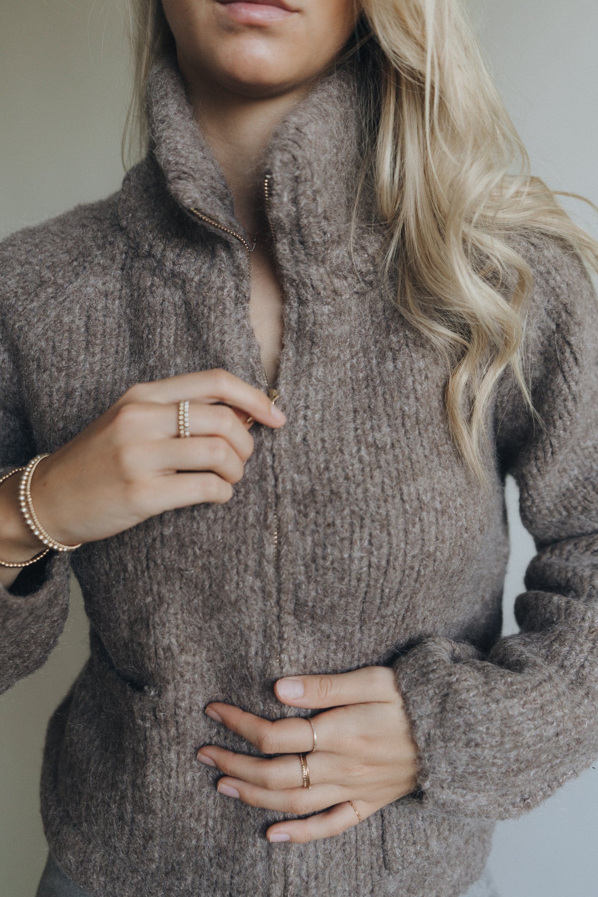 Strickjacke "MetteDLL" taupe