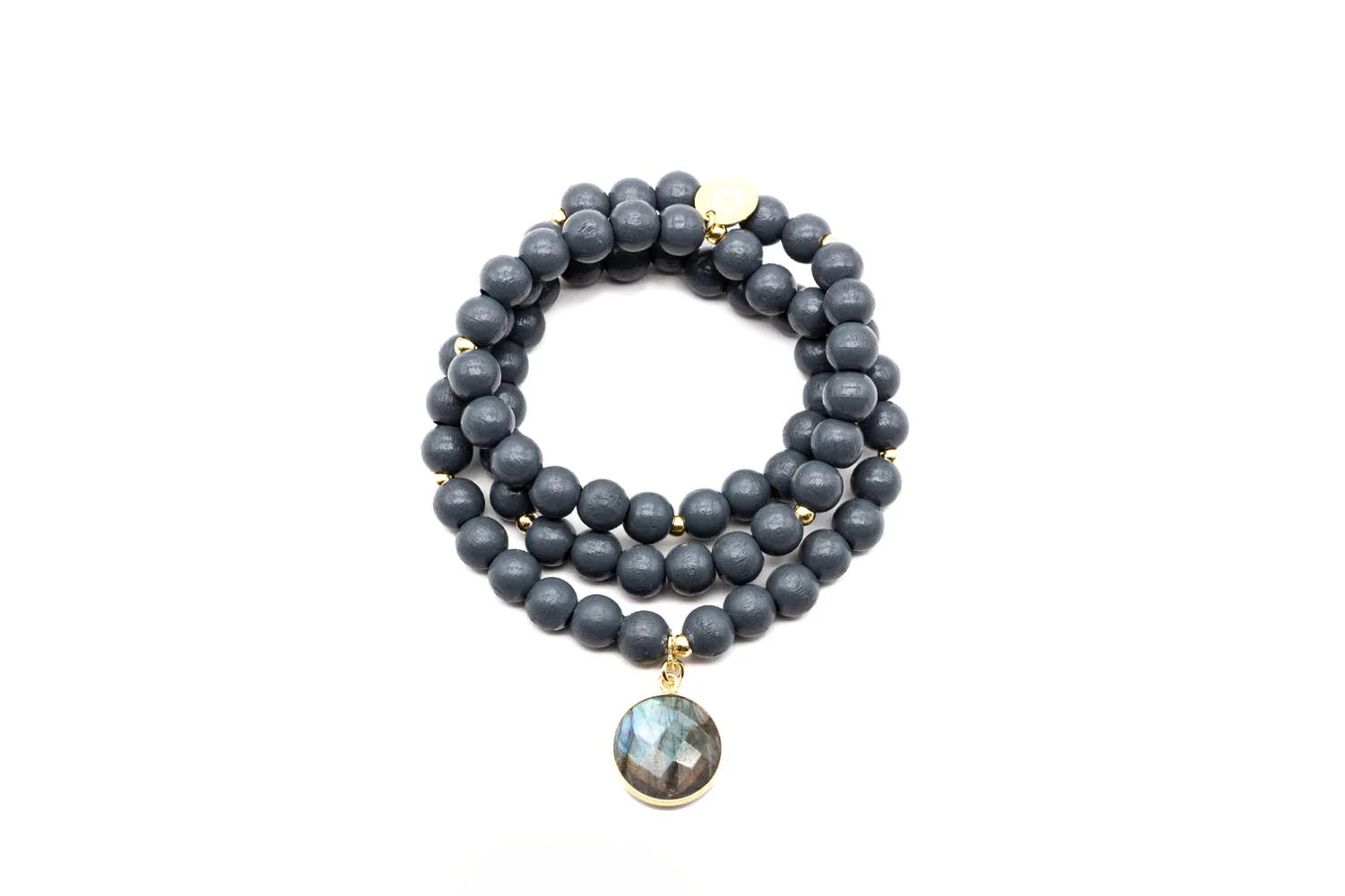 Armband "Mala Triple Graphite"