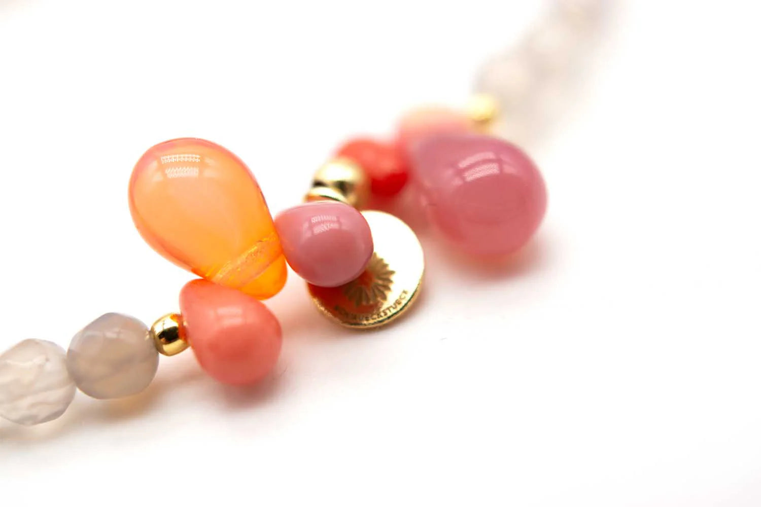 Armband "Drops Grey Berry"