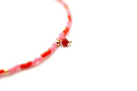 Armband „Mala Single Miyuki Red Rose“