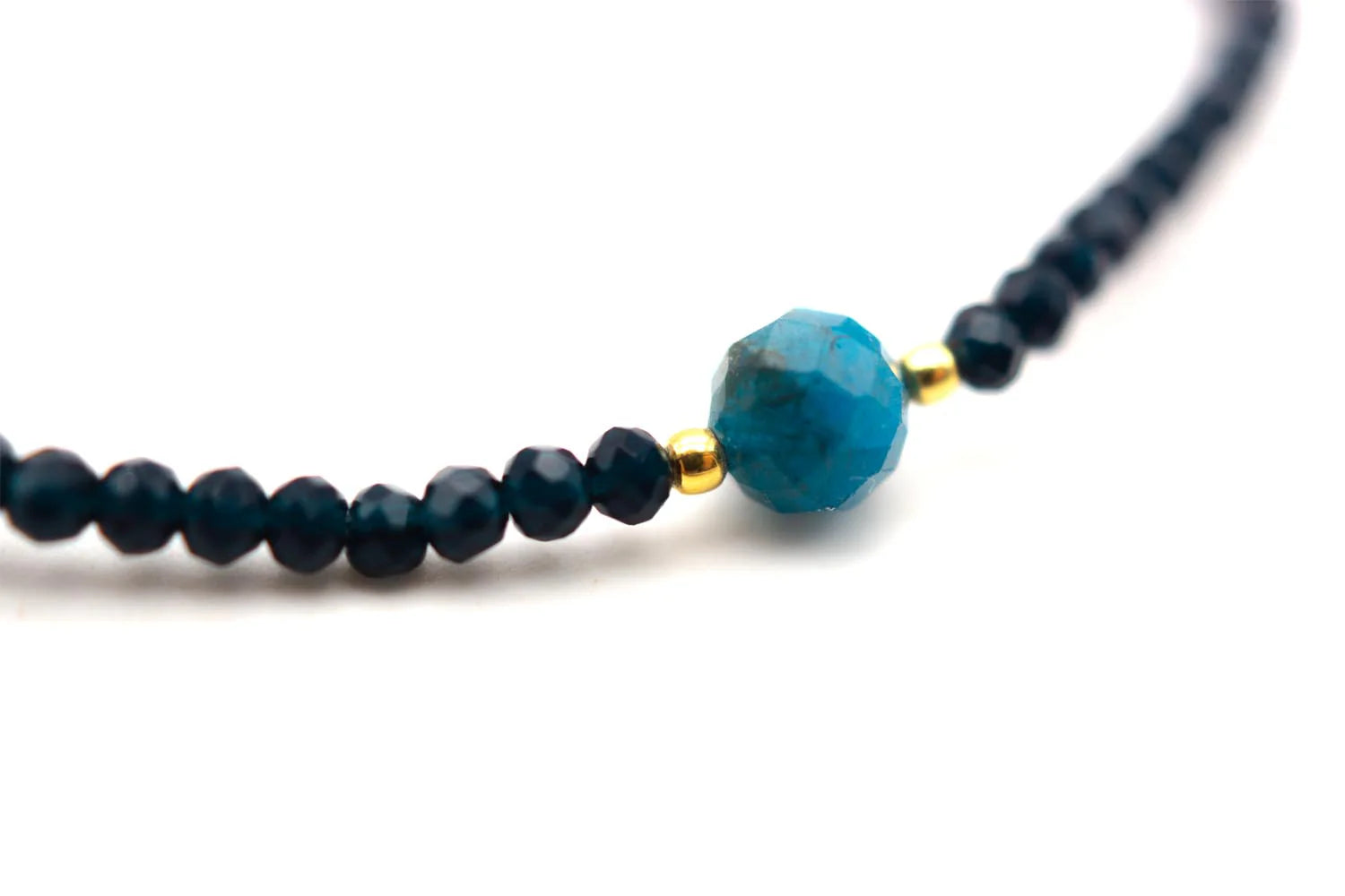 Armband "Mala Single 6Drops Dark Blue"