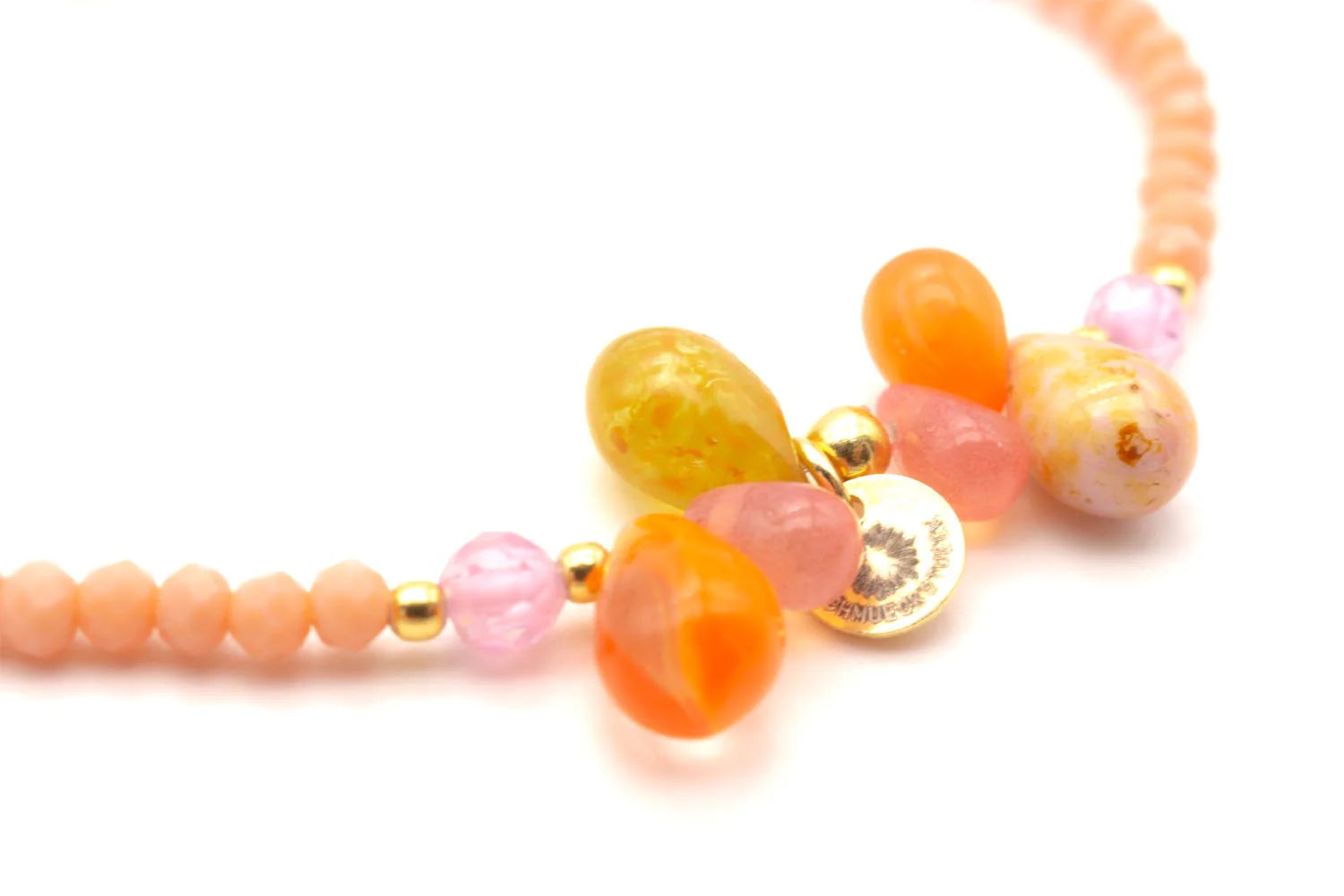 Armband "Mala Single 6Drops Rose"