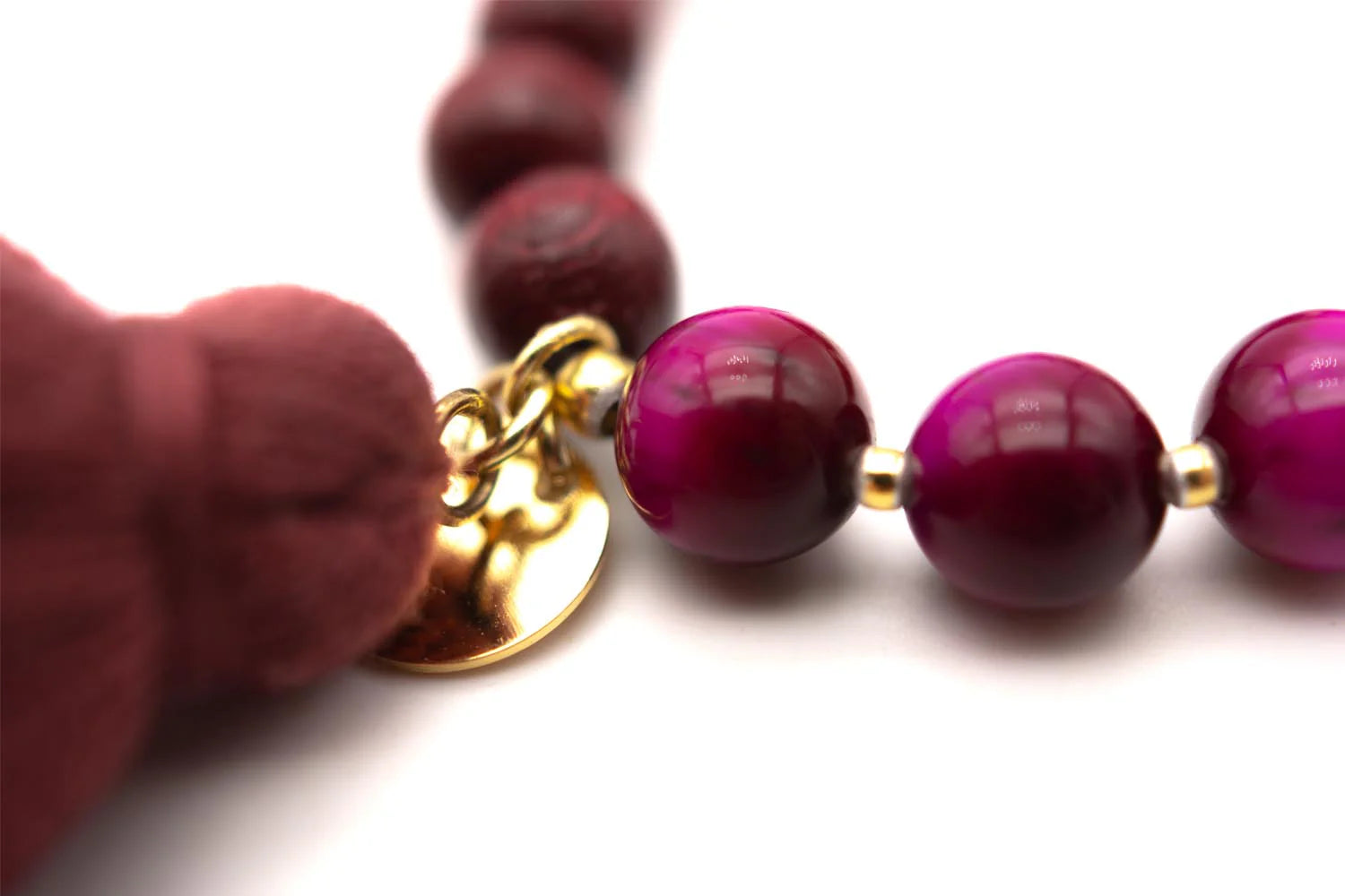 Armband "Mala Twin Burgundy"