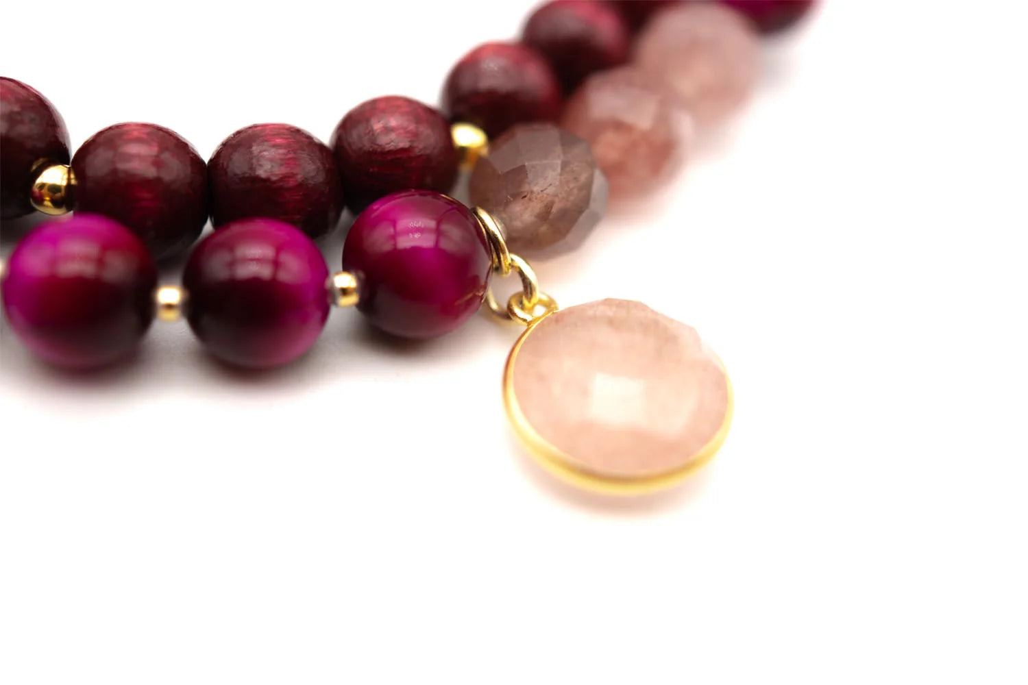 Armband "Mala Twin Burgundy"