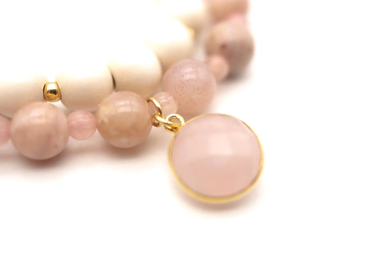Armband "Mala Twin Rose Moon"