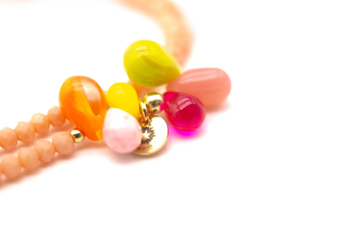 Armband "6Drops Double Sweet Peach"