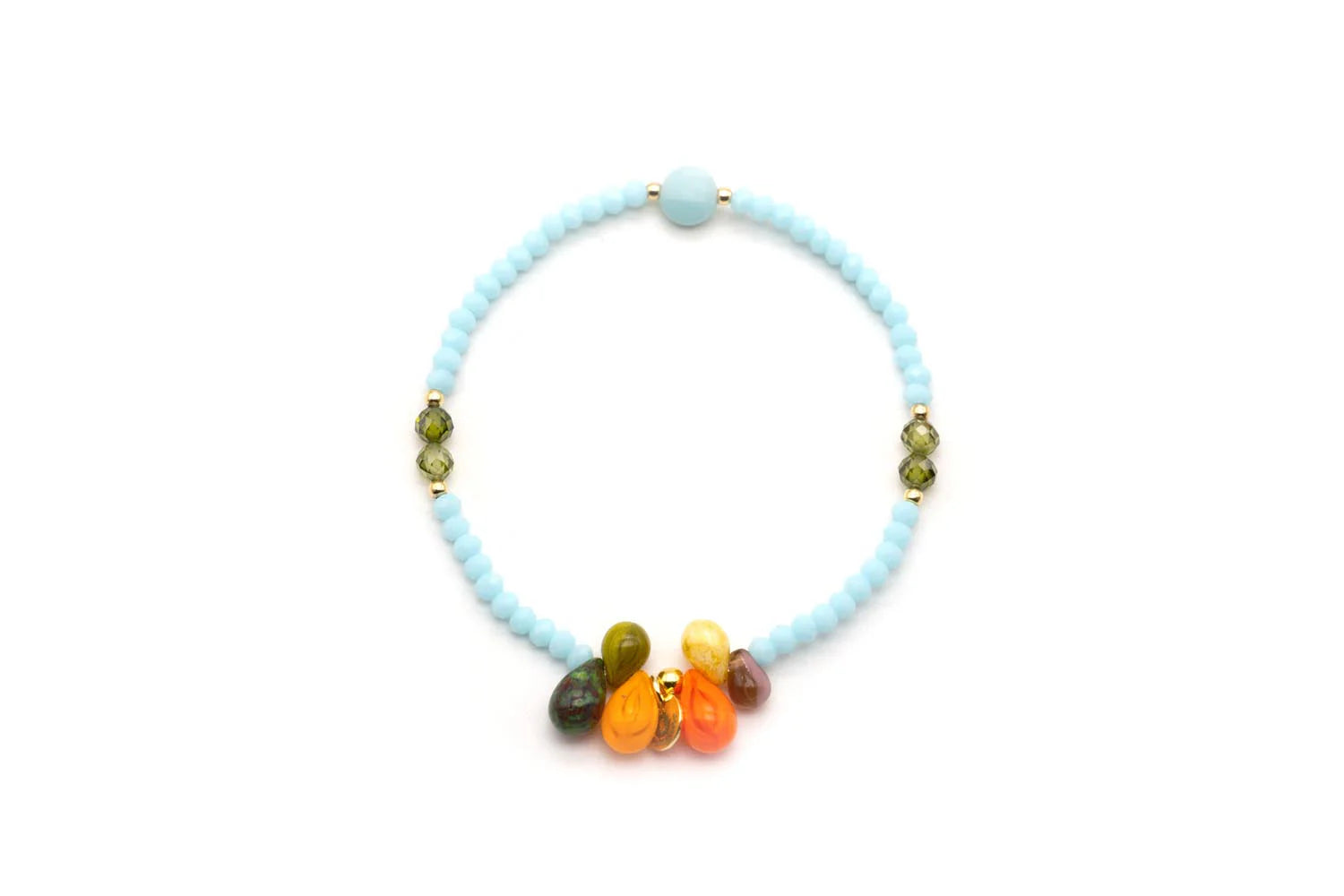 Armband "Mala Single 6Drops Pure Sky"