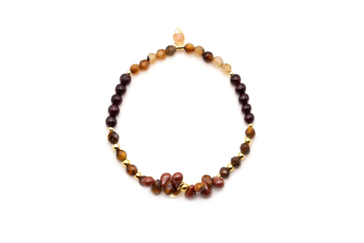 Armband "Drops Brown"