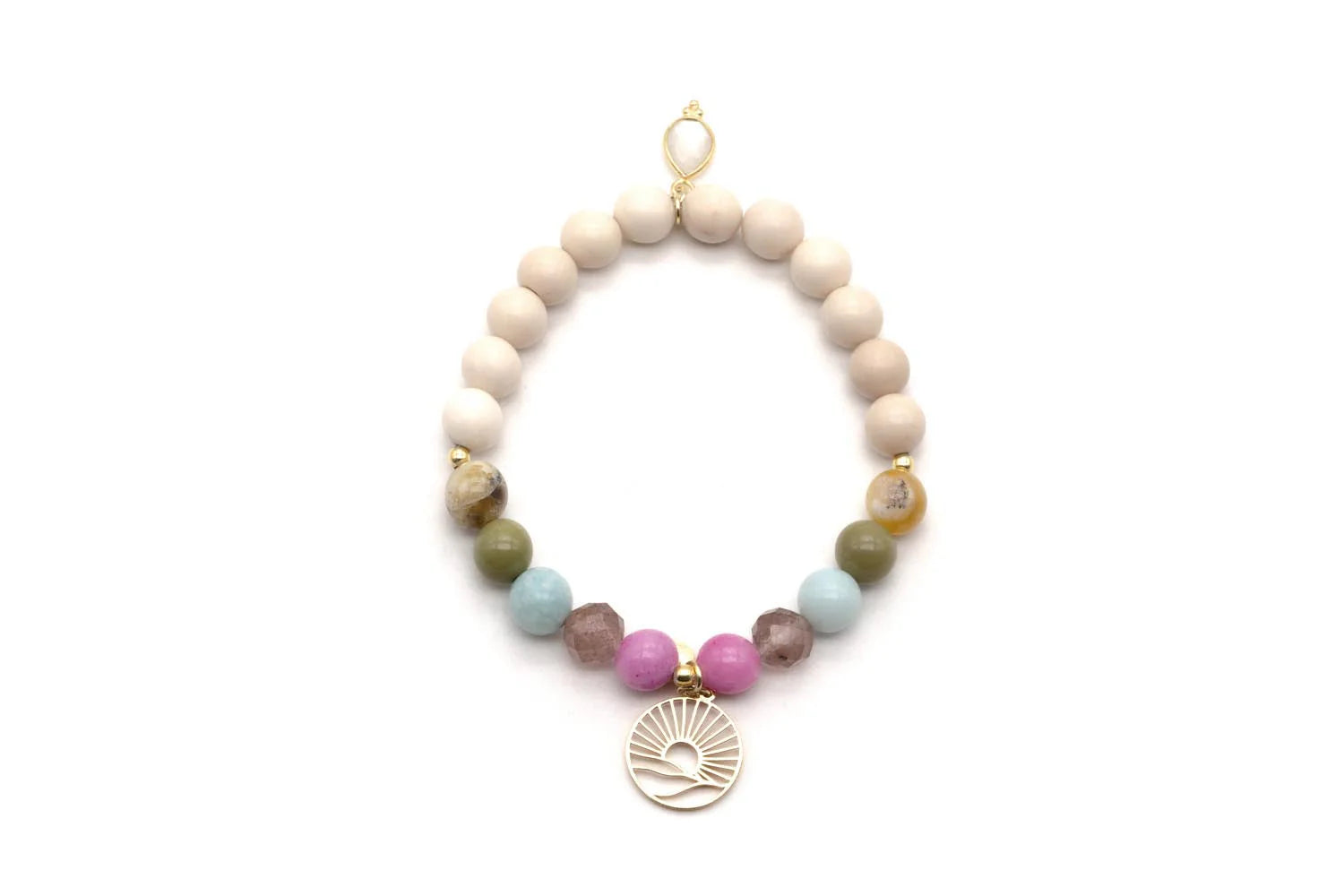 Armband "Mala Single Jelly Bean"