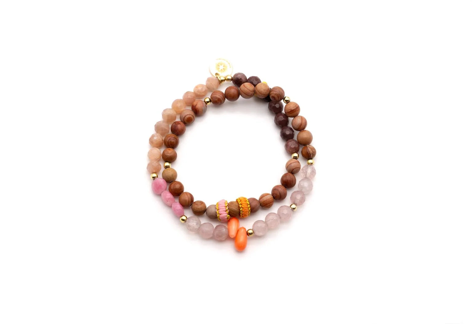 Armband "Mala Twin Brown Vibe"