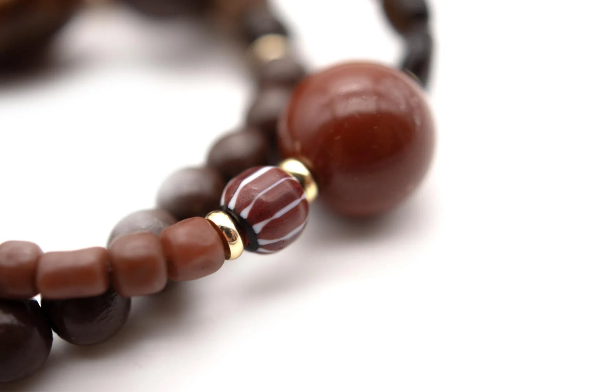 Armband "Chunky Twin Sweet Chestnut"