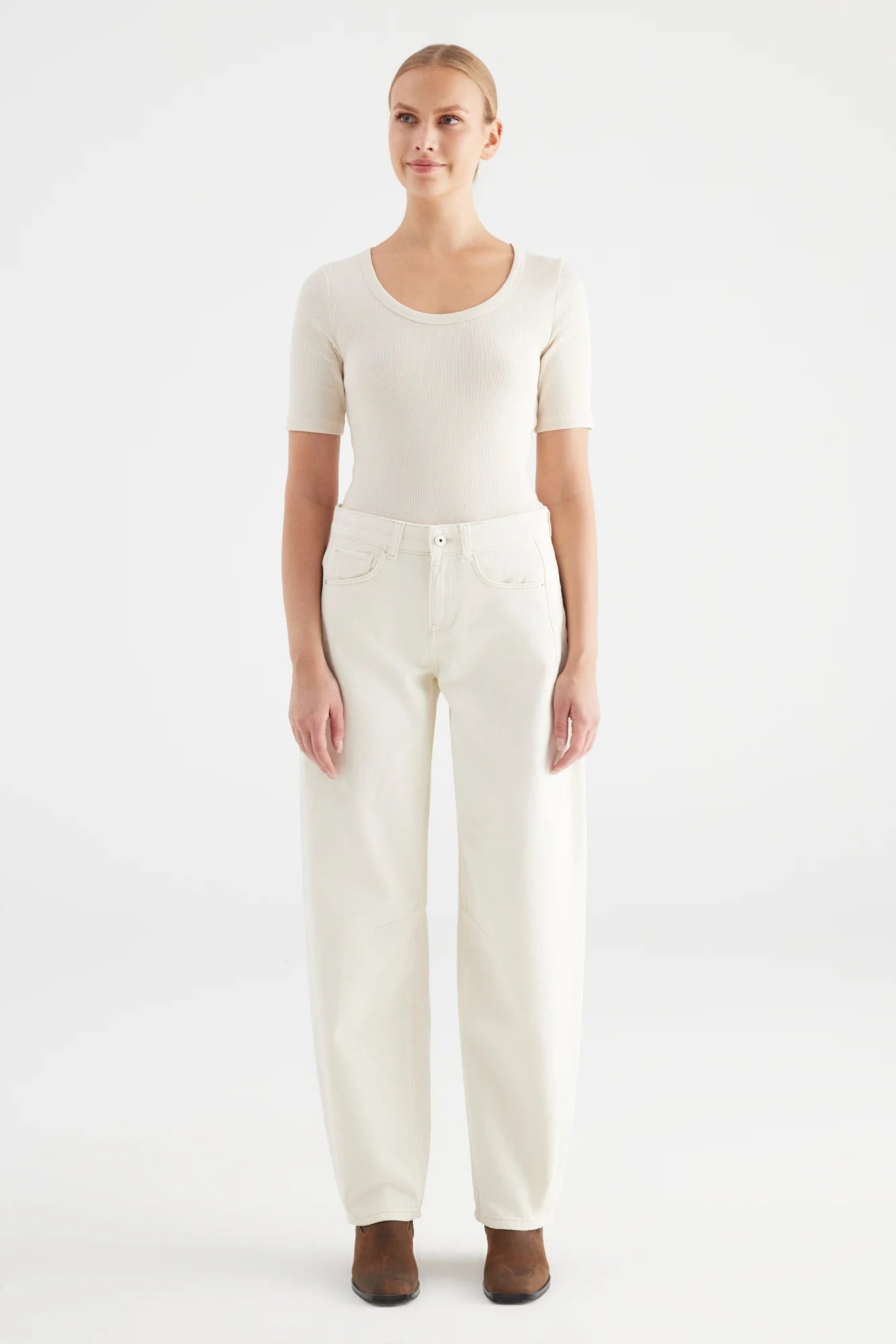 Jeans "Clara" ecru