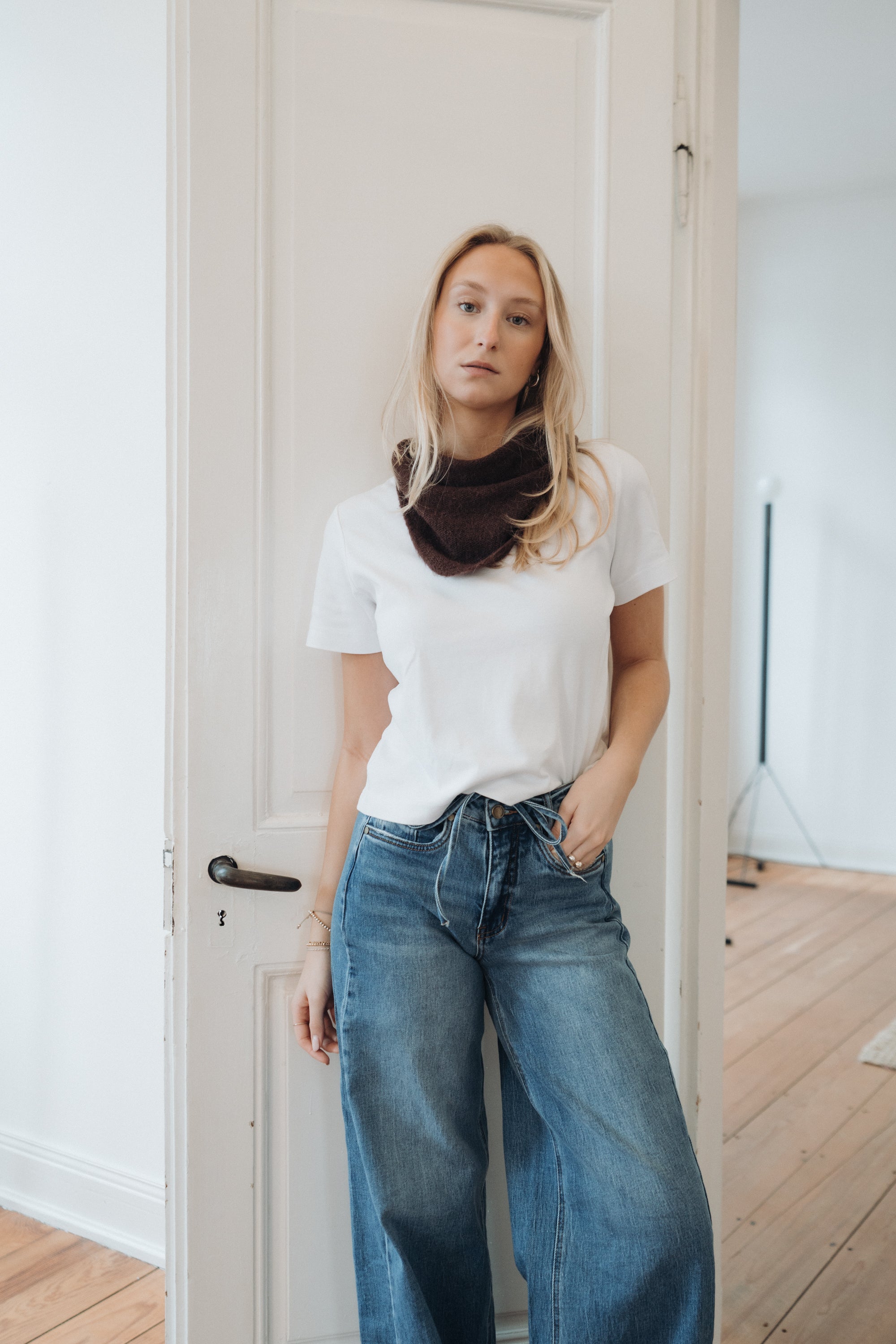 Dreieckstuch "SallyDLL" dark brown