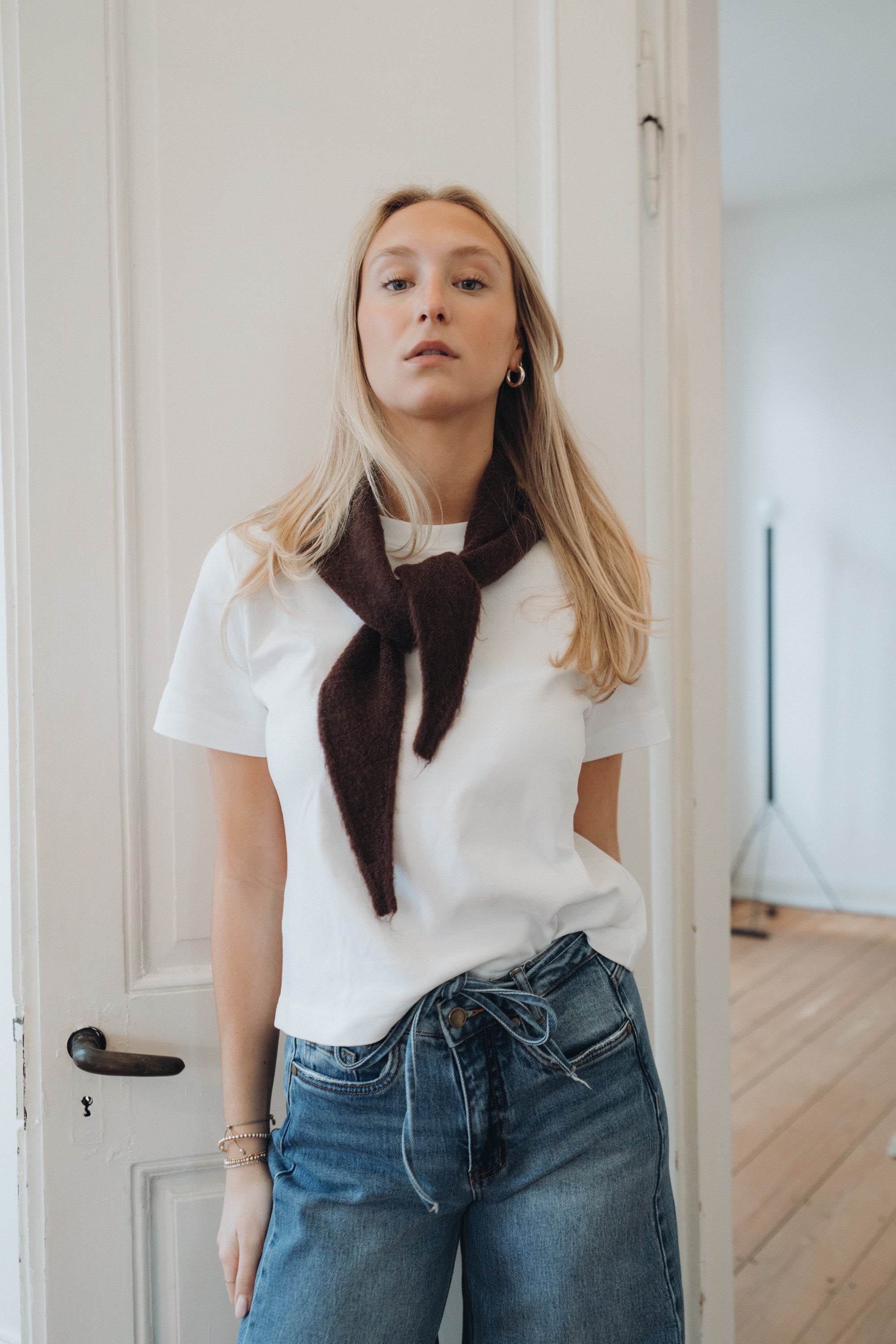 Dreieckstuch "SallyDLL" dark brown