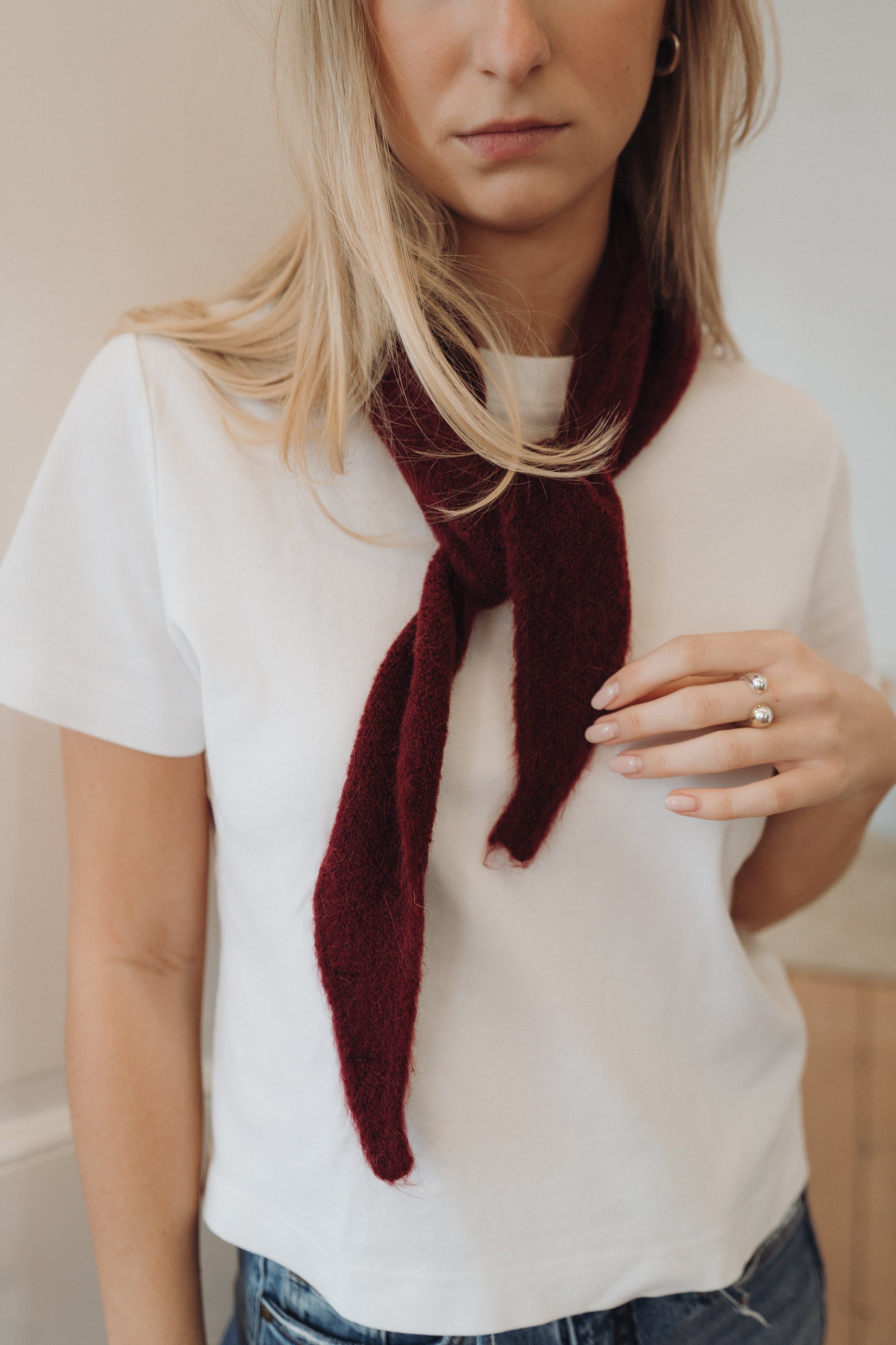 Dreieckstuch "SallyDLL" bordeaux