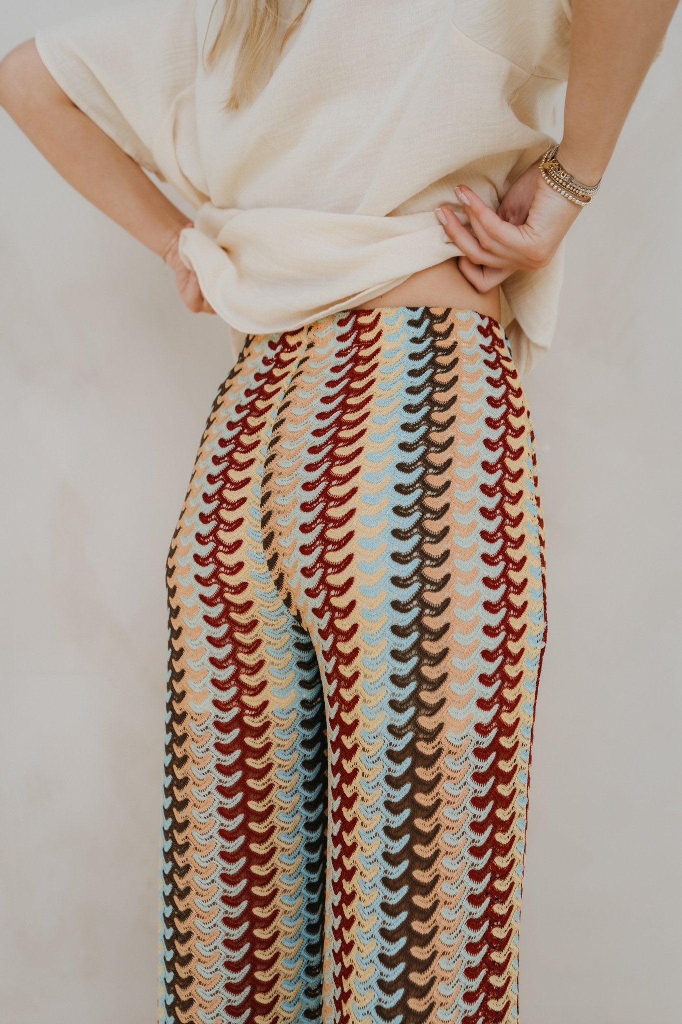 Hose "LouDLL" colorful sage - Dein Lieblingsladen Concept