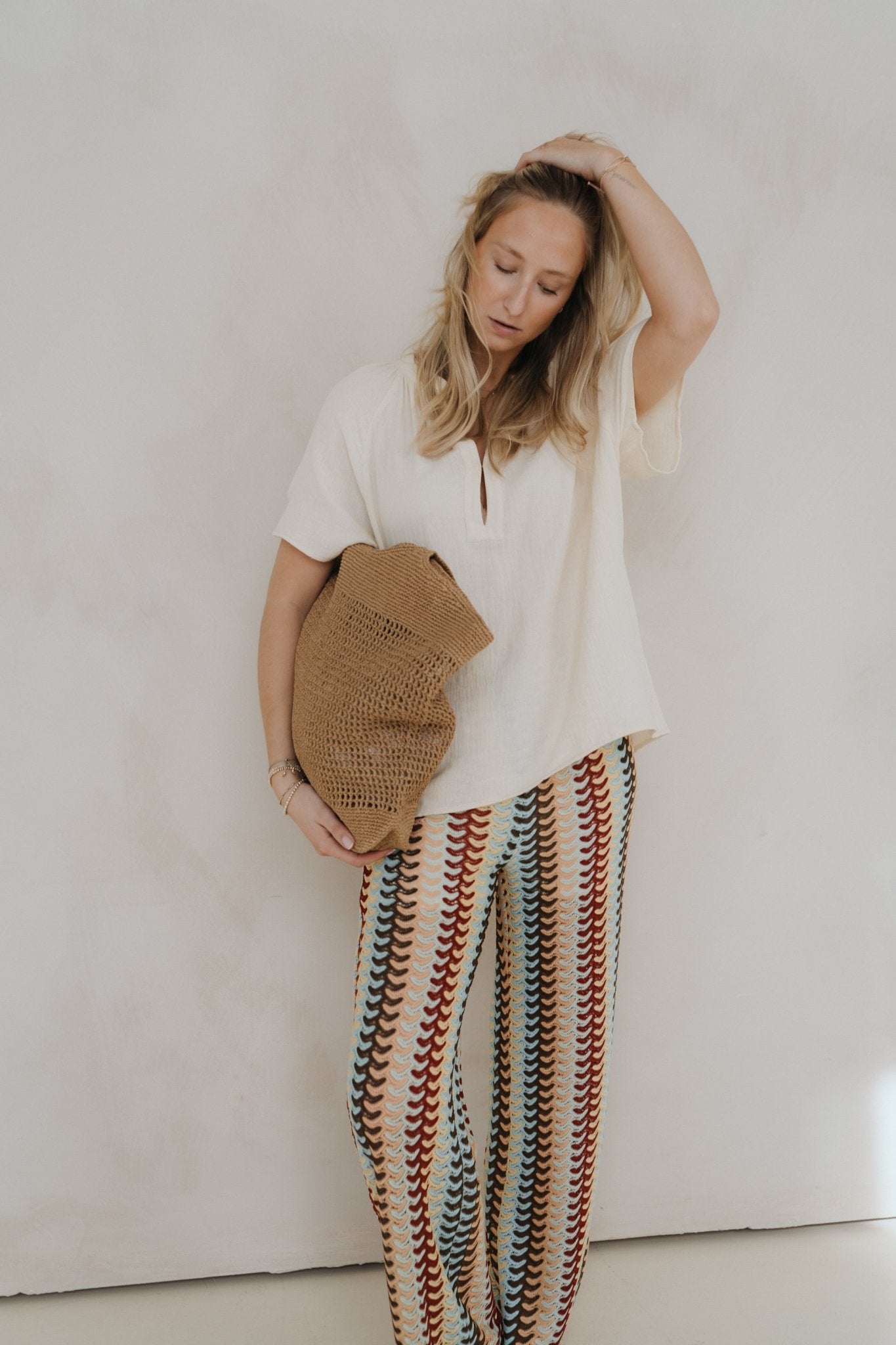 Hose "LouDLL" colorful sage - Dein Lieblingsladen Concept